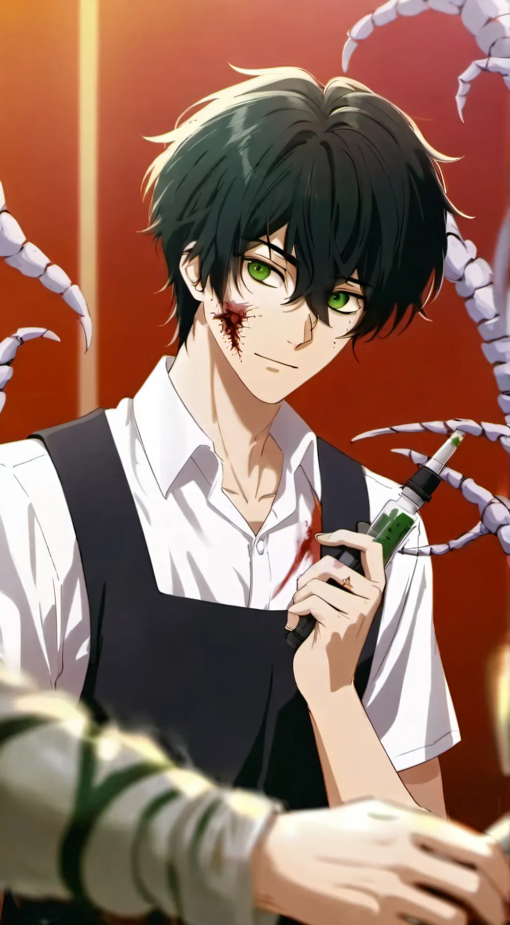 ai character: Zombie scientist2 background