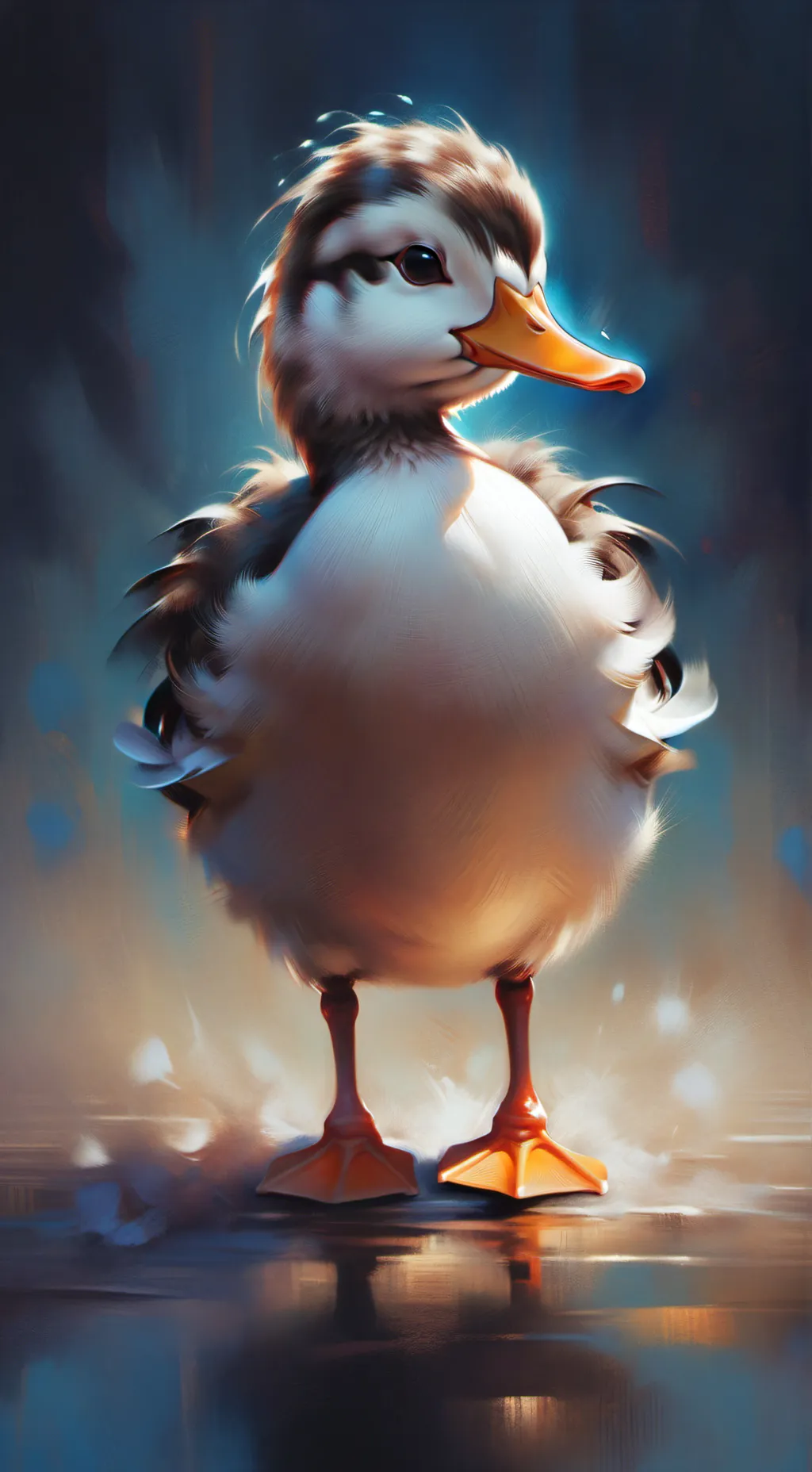 ai character: hola soy un pato background