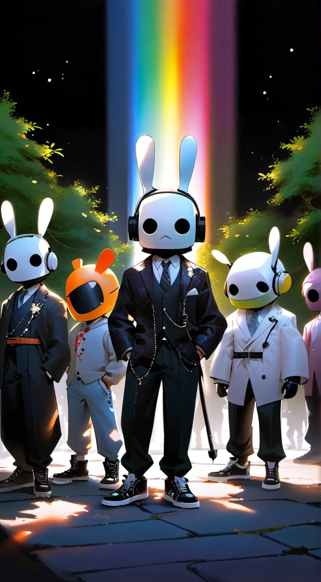 ai character: rainbow friends background