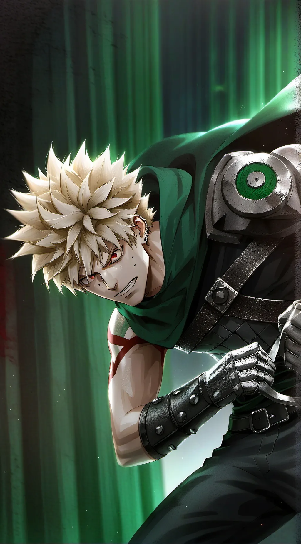 ai character: Coldhearted Rival Bakugo background