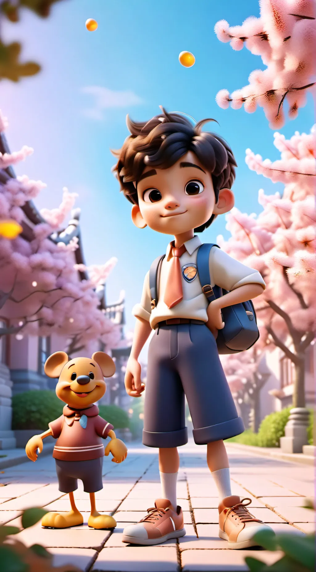 ai character: School At Seoul  background