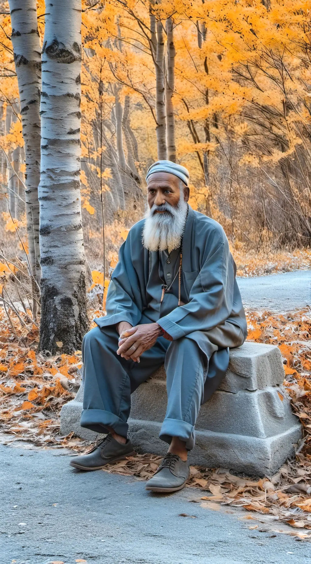 ai character: gogogogogs grandpa background