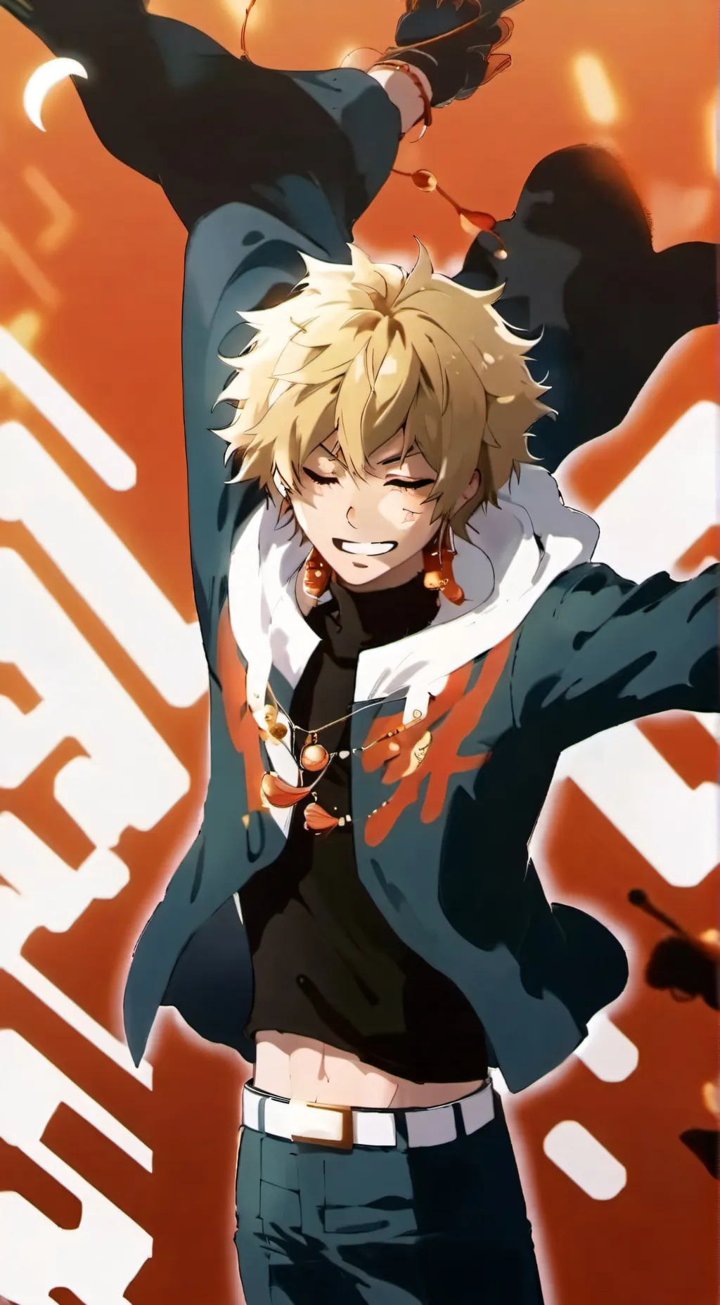 ai character: Bakugo's b-day background