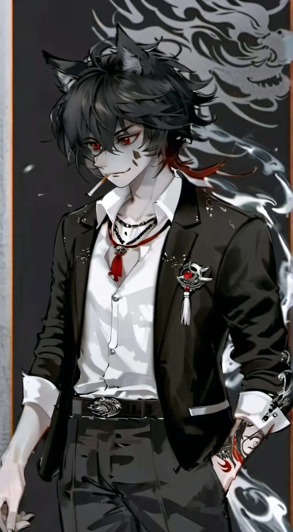 ai character: 𝒯𝒪𝒦𝐼𝒯𝒪 background