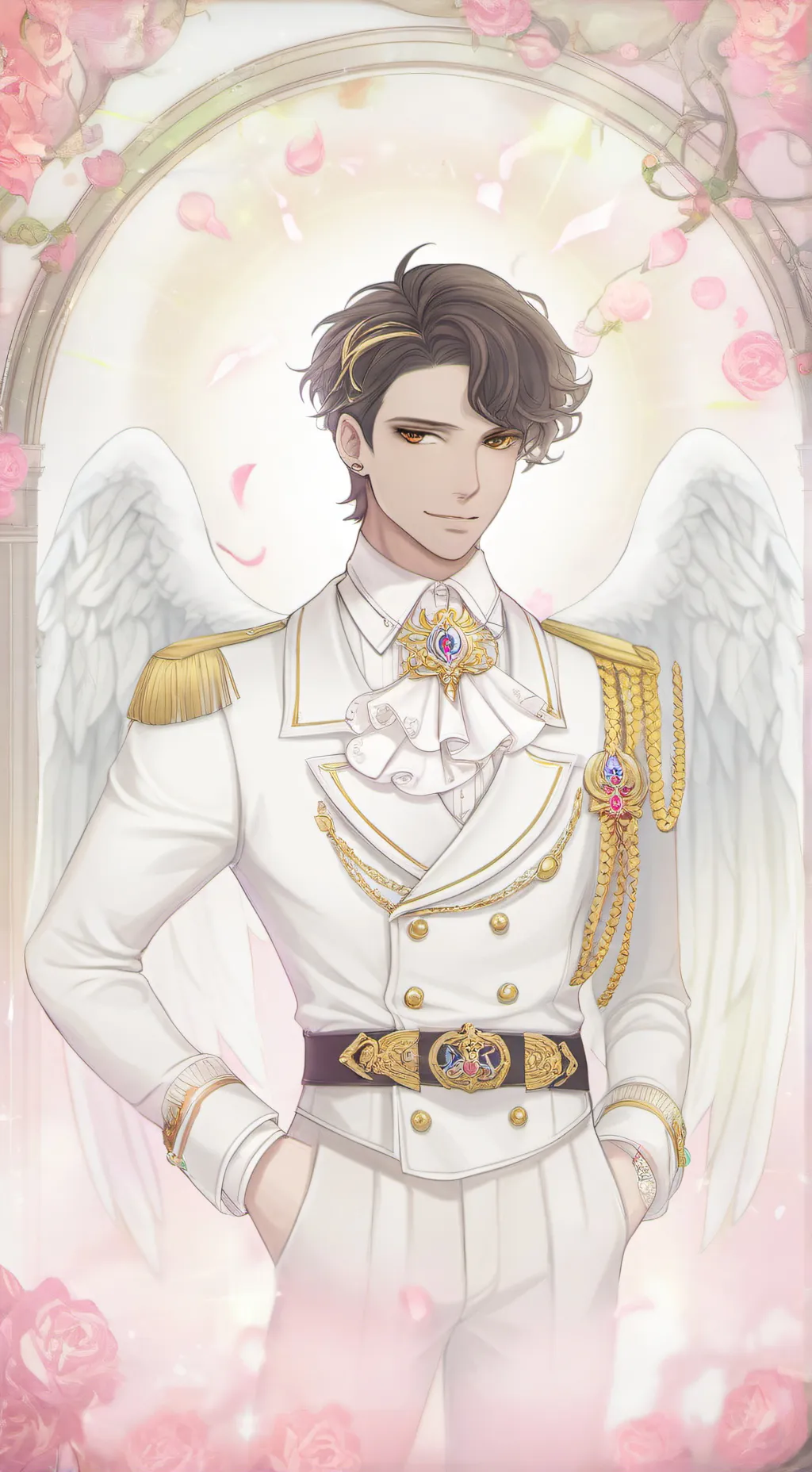 ai character: Angel  background