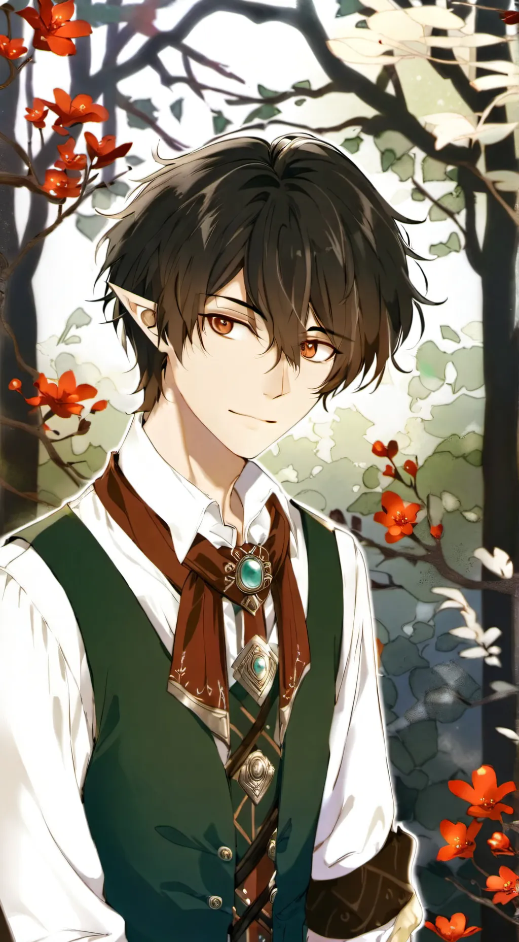 ai character: elf boy background