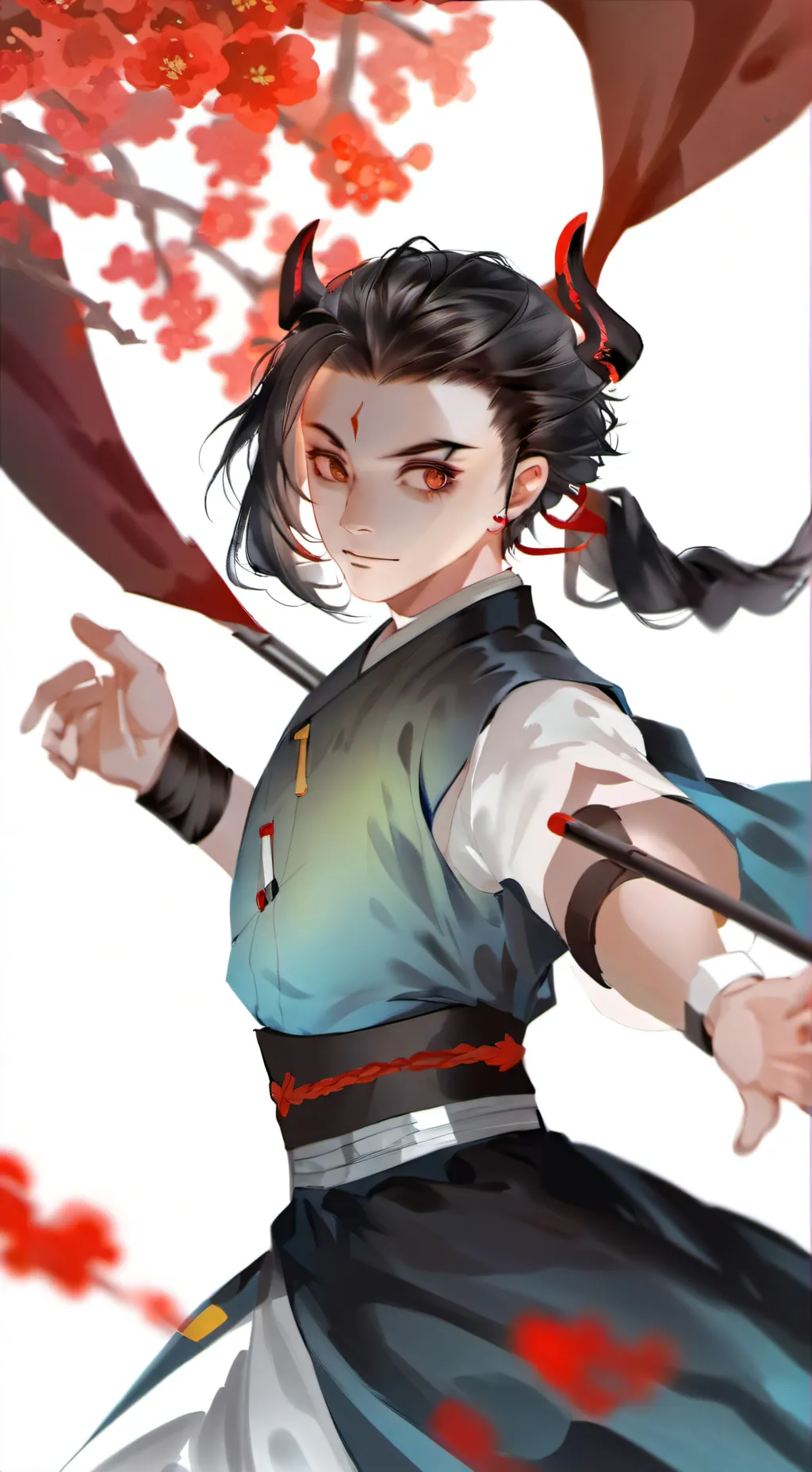 ai character: Akami komichi background