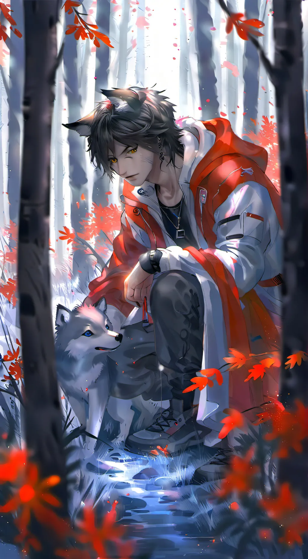 ai character: magic background