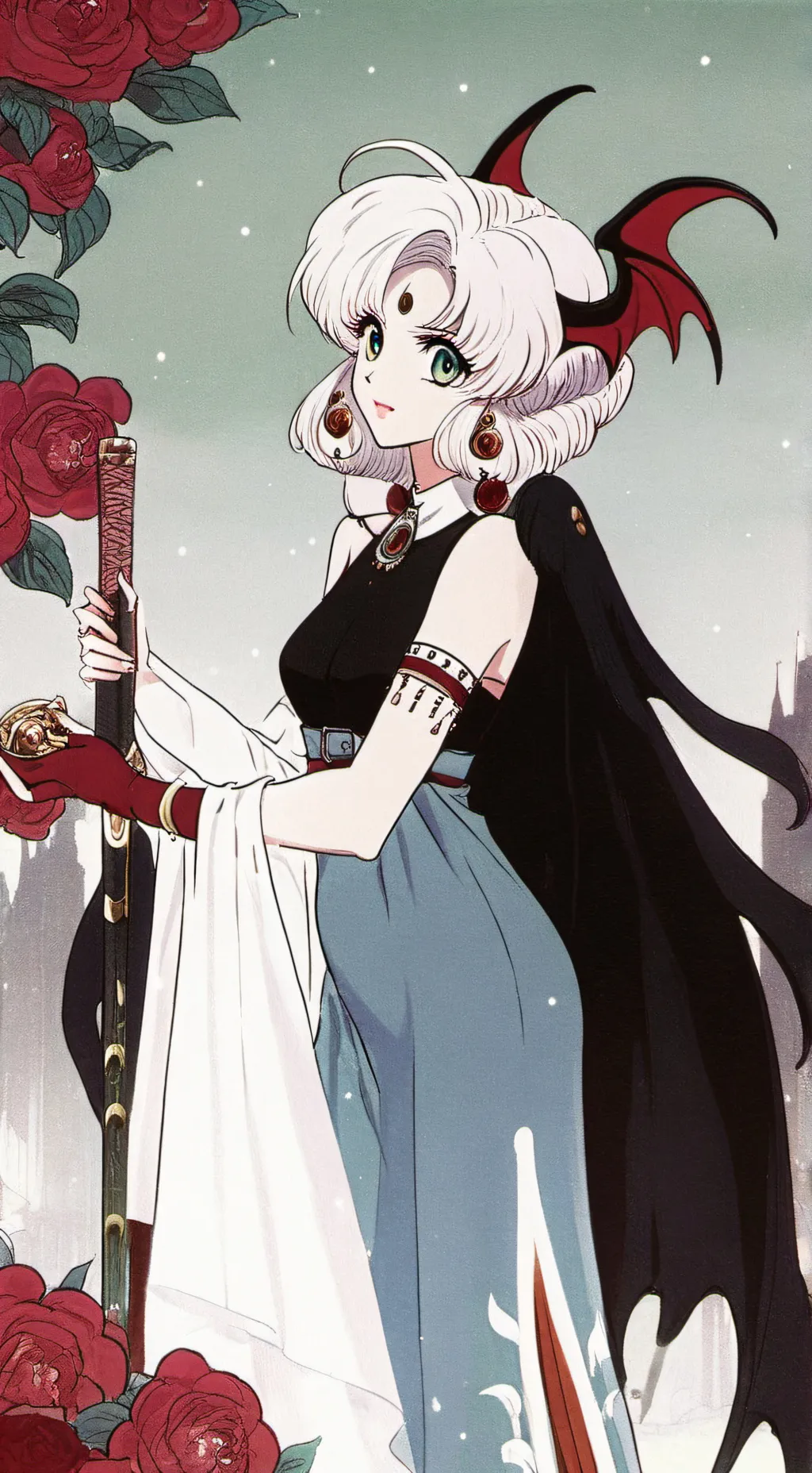 ai character: Monica Luthorn background