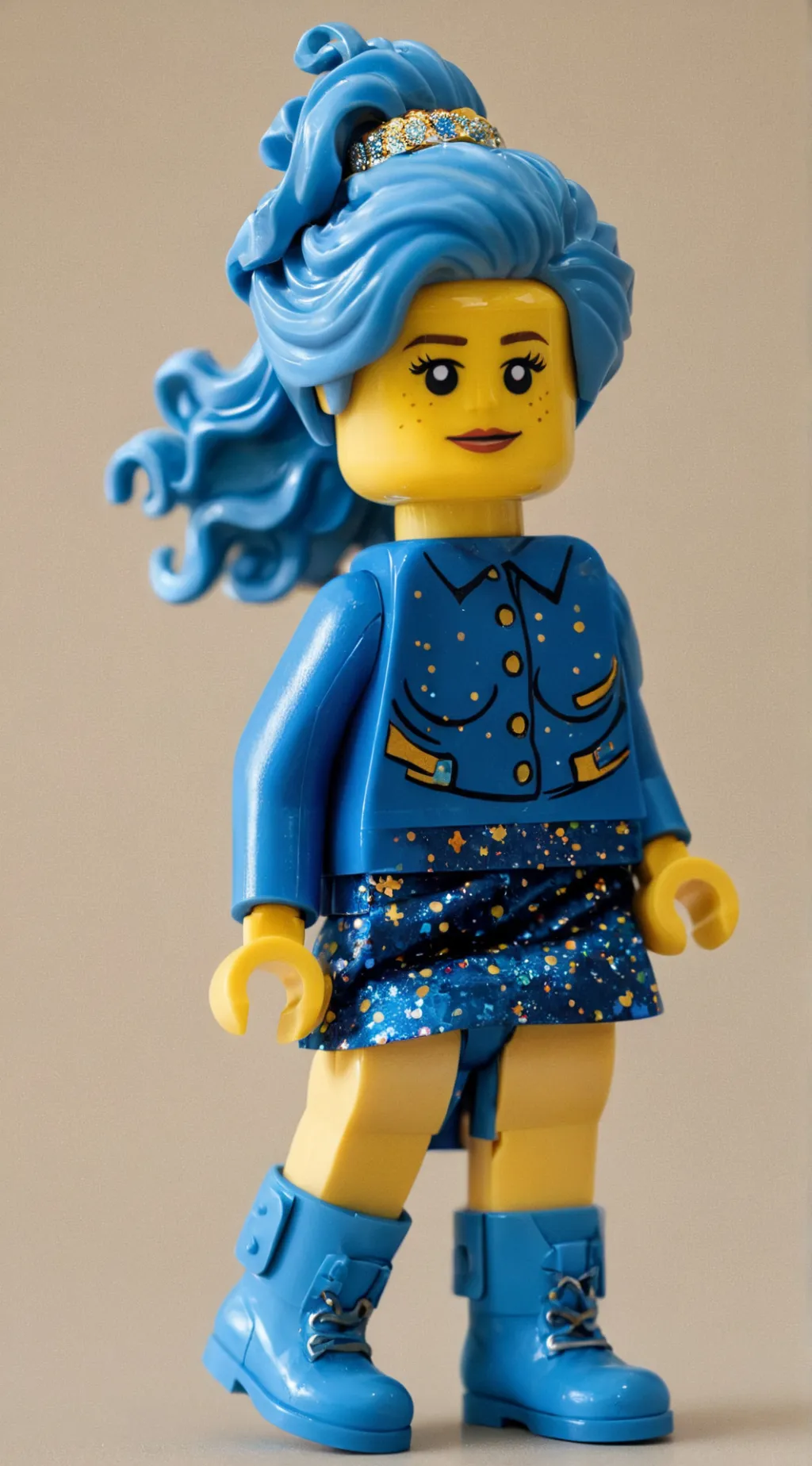 ai character: glitter diamond background