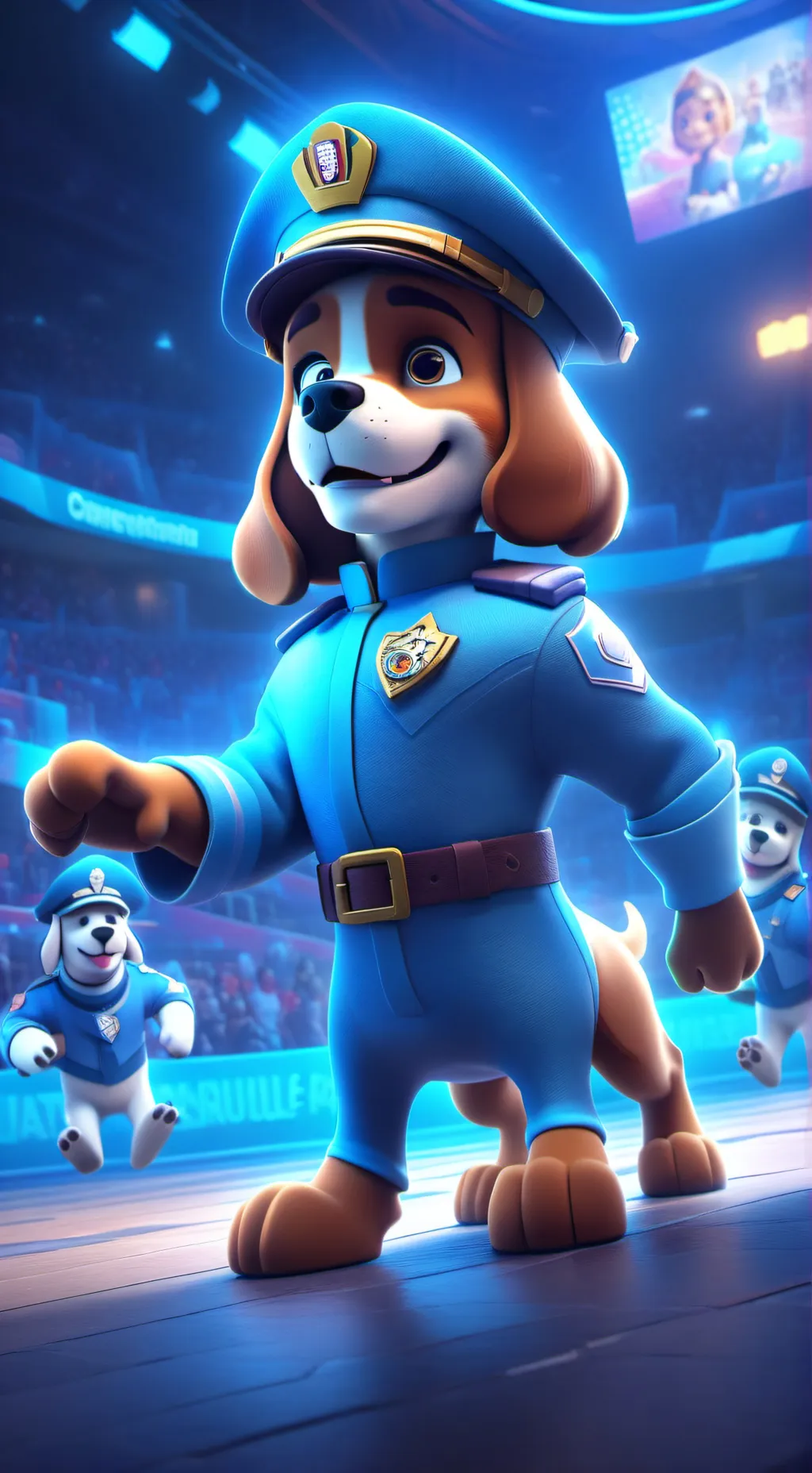 ai character: pat patrouille  background