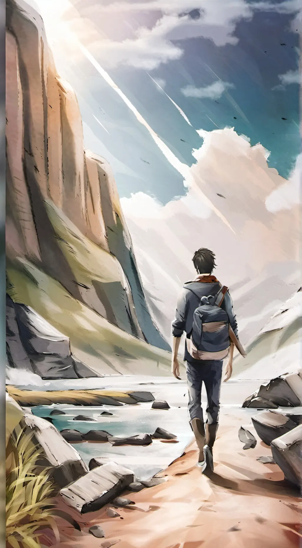 ai character: Camping background