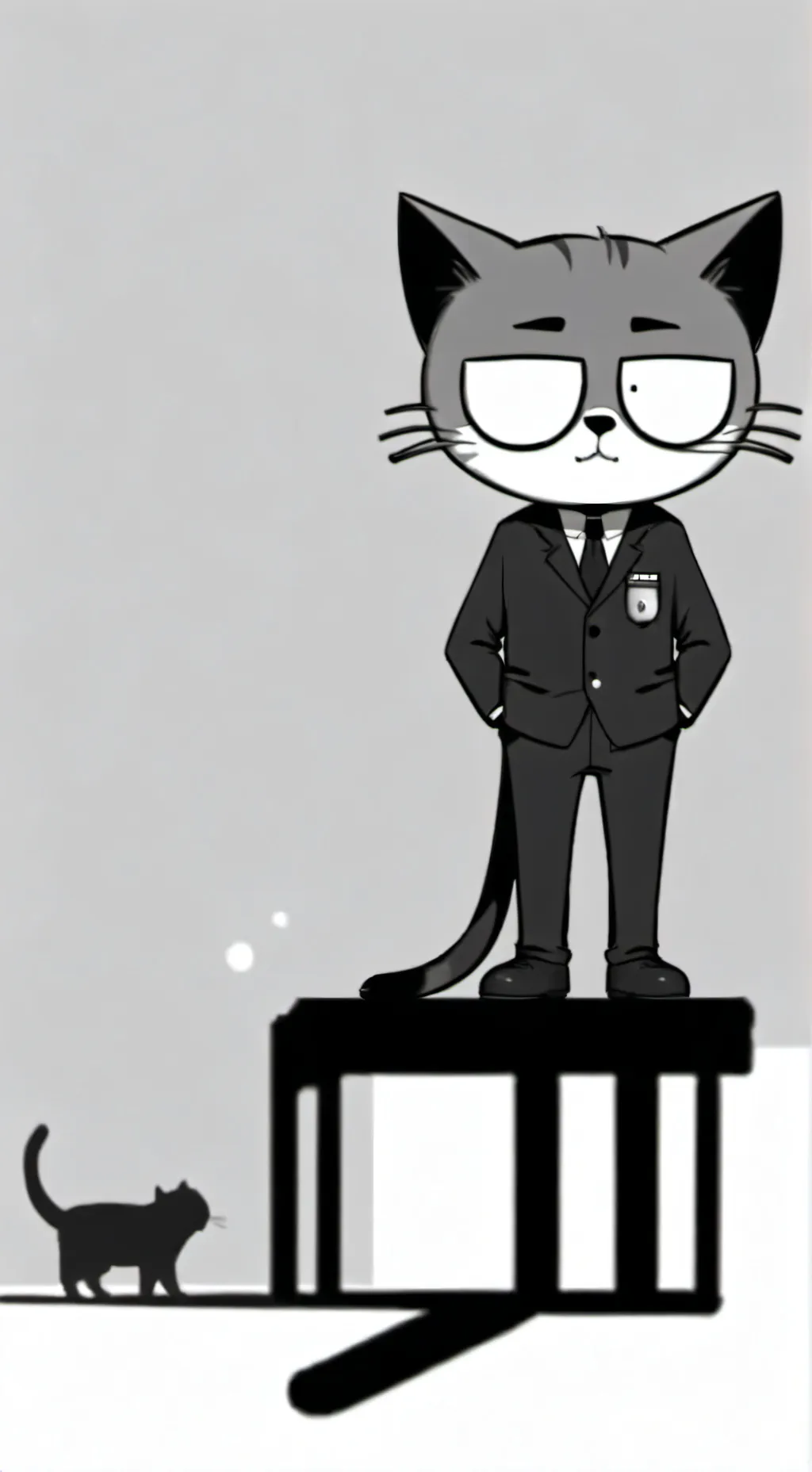 ai character: gray background