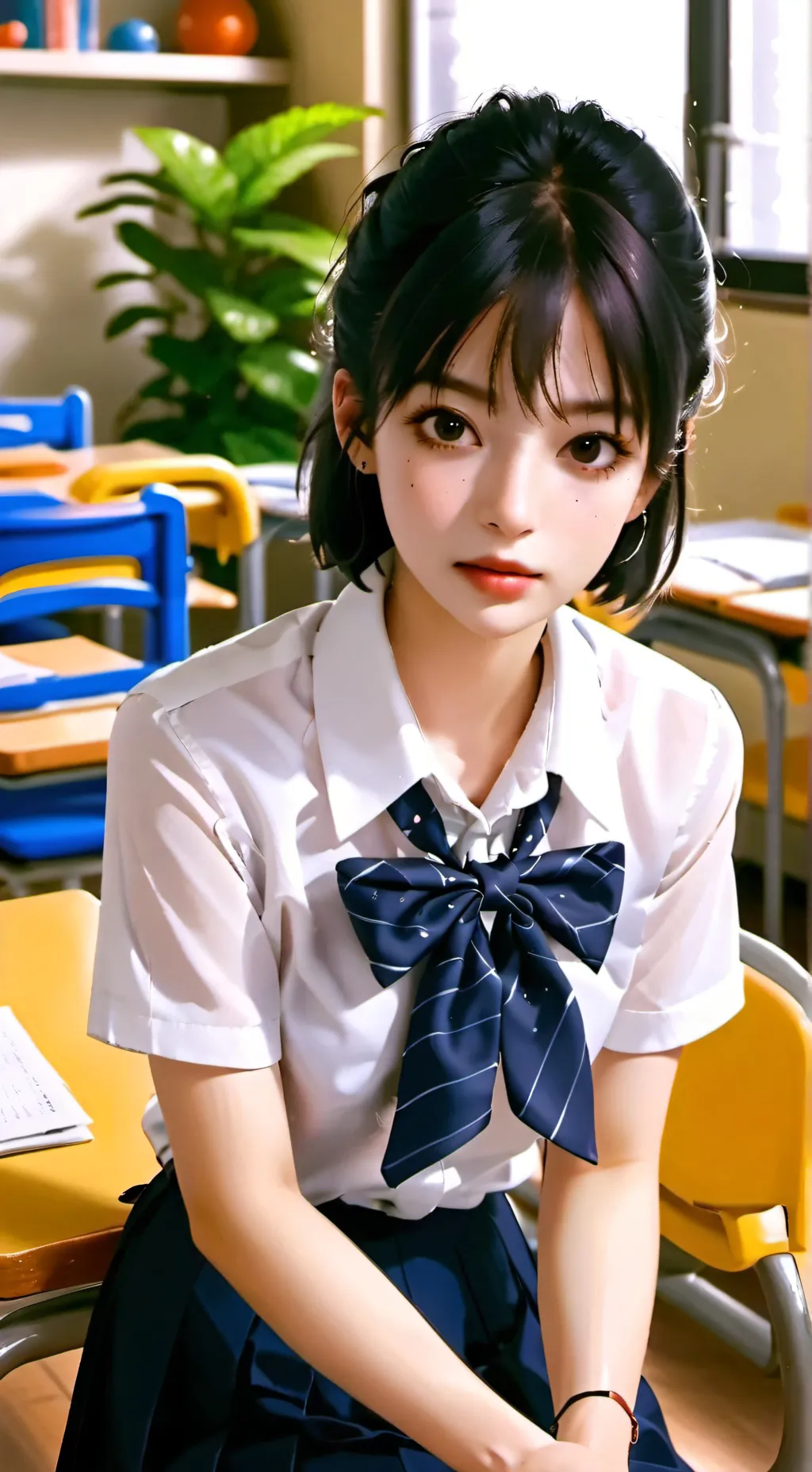 ai character: Ashley background