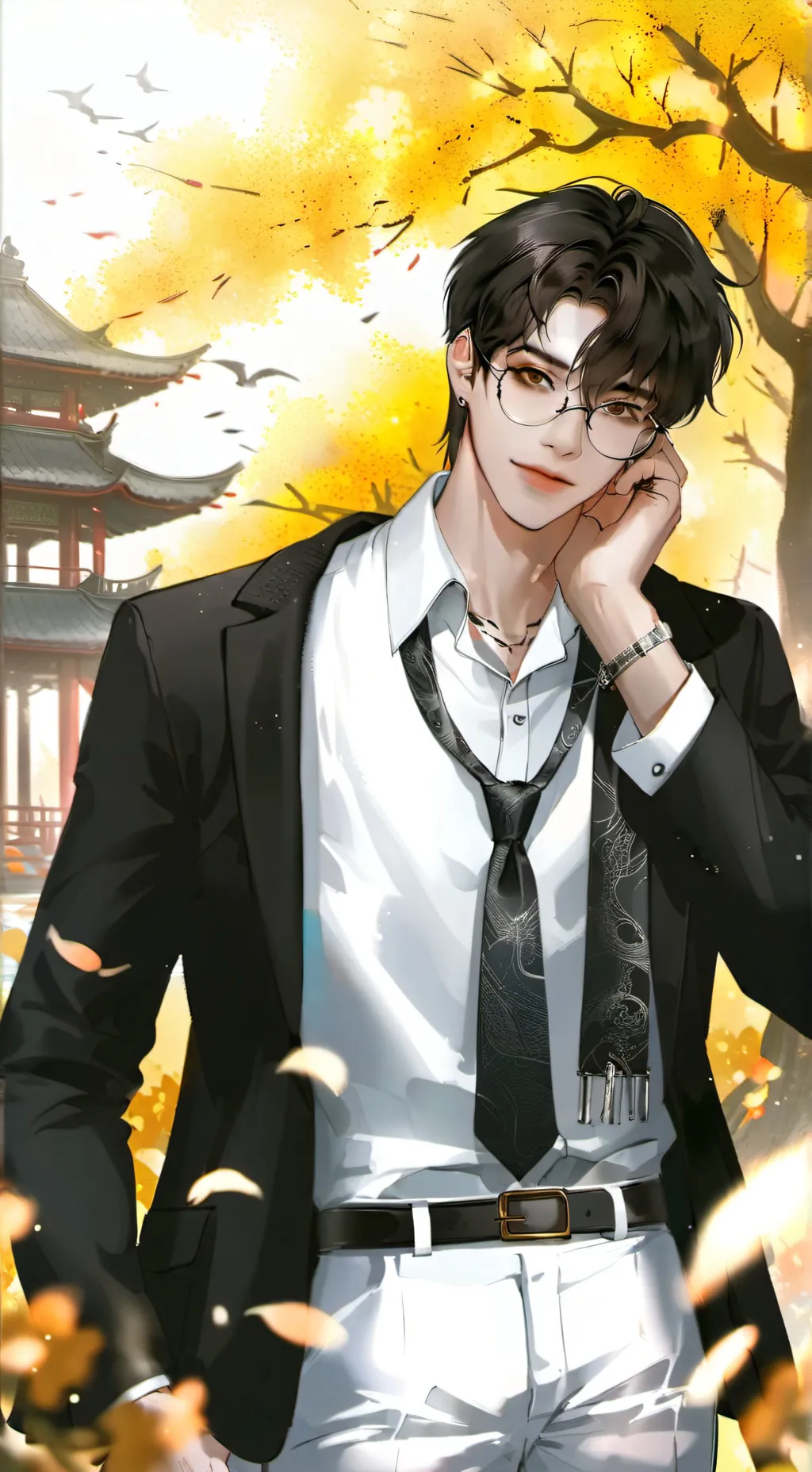 ai character: Aaron💋💋 background