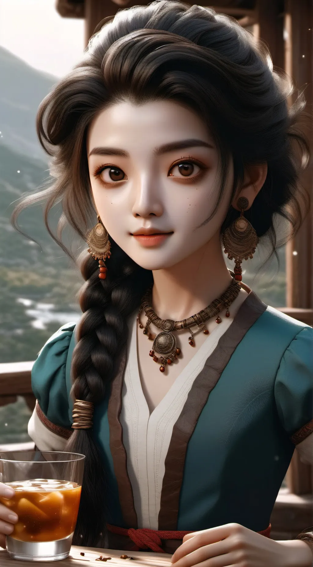 ai character: mazan  background