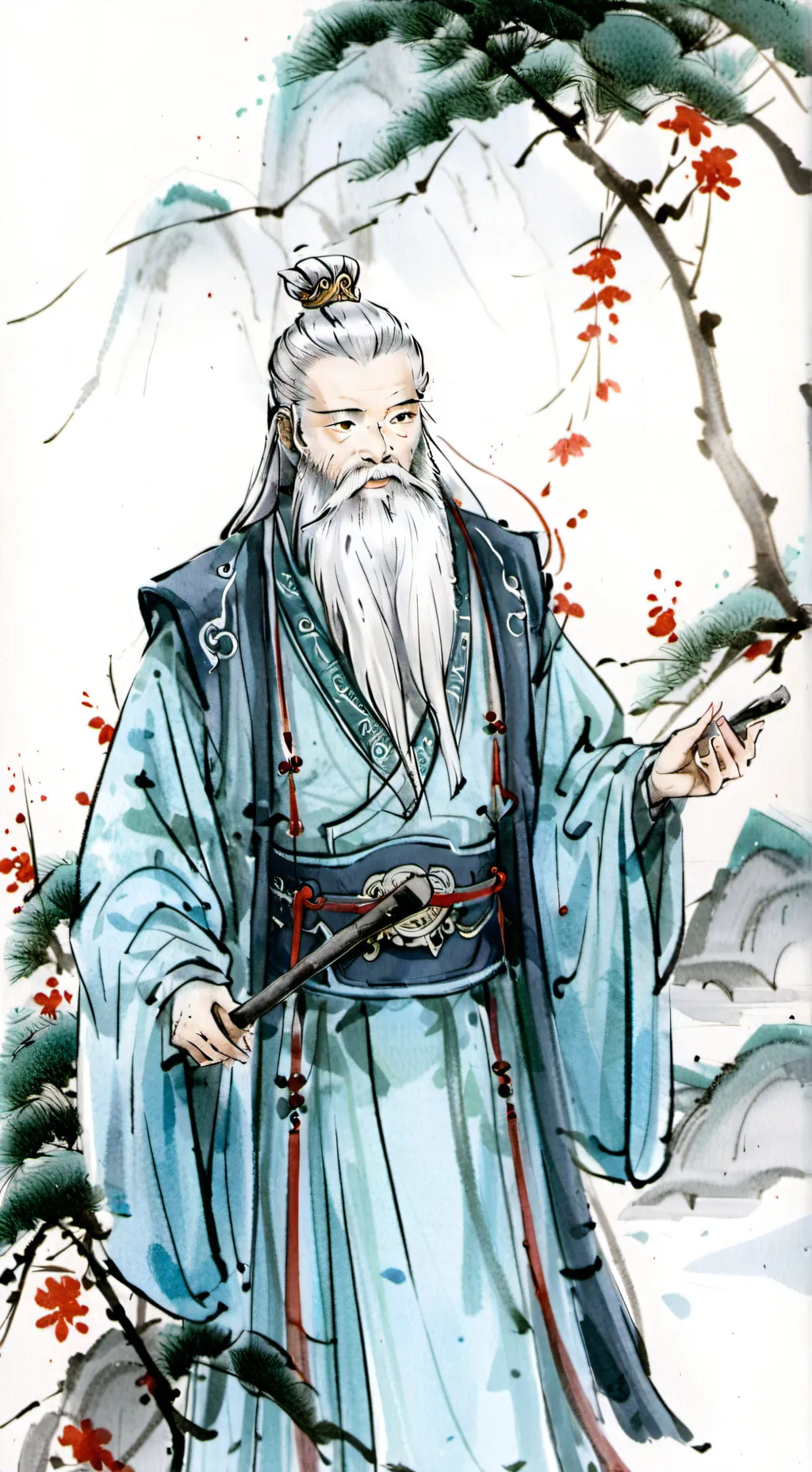 ai character: Wise Man background