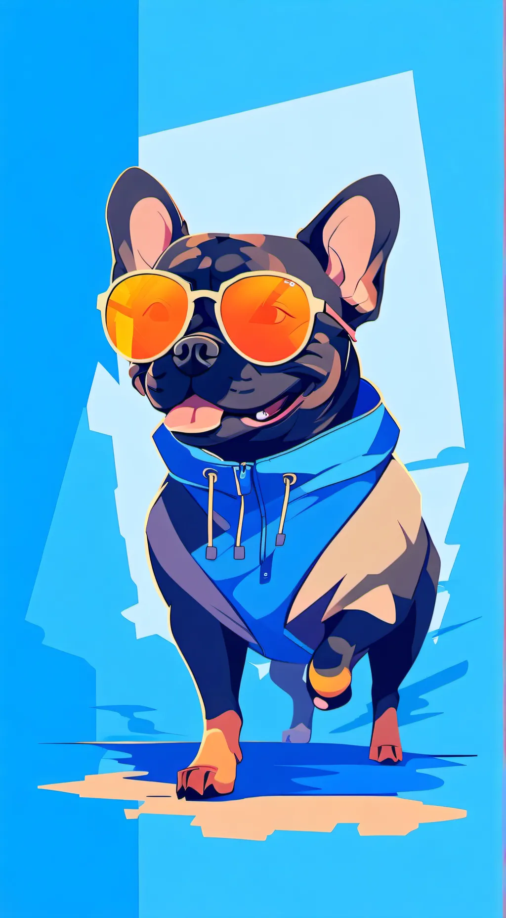 ai character: short dog background