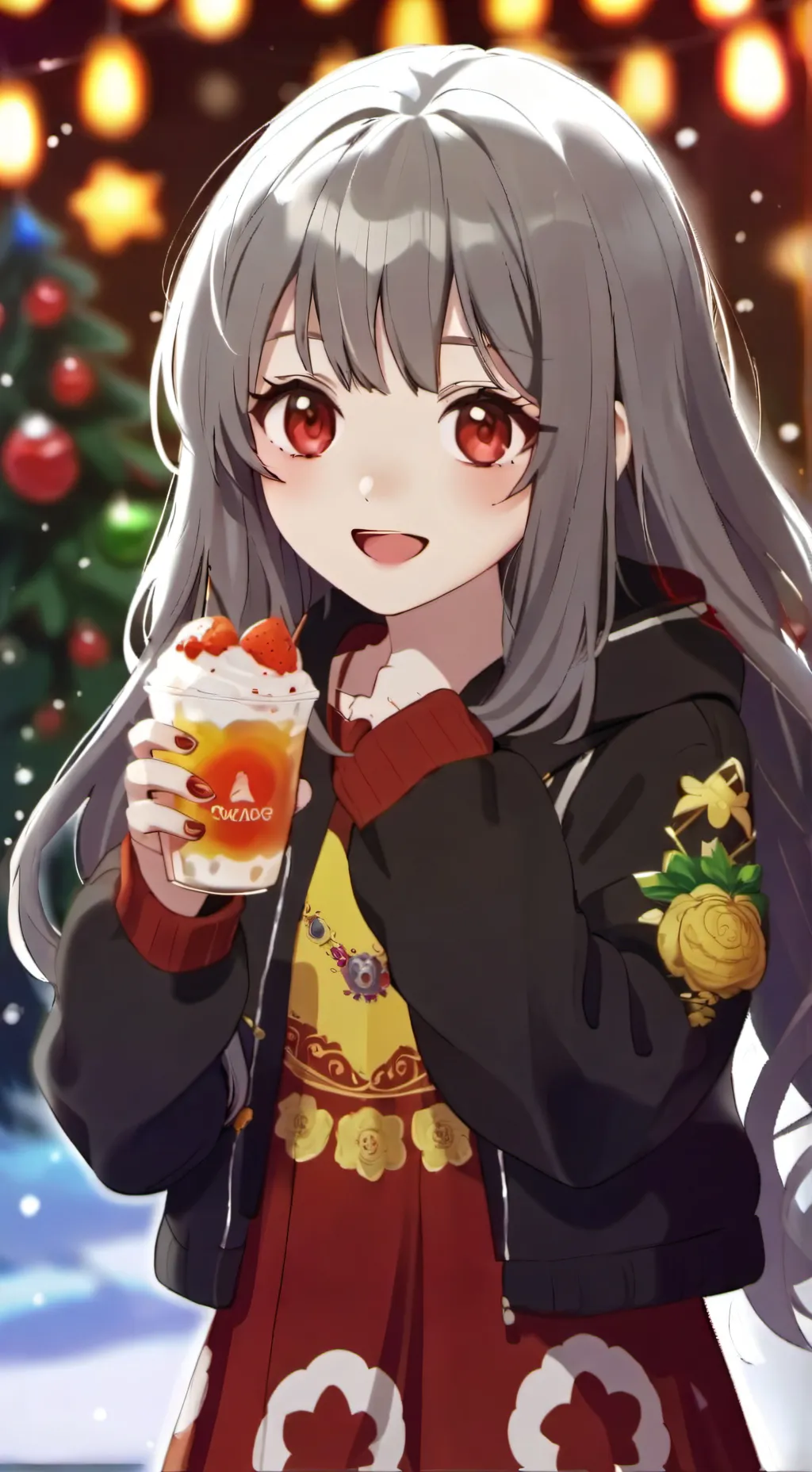 ai character: ur cute gf background