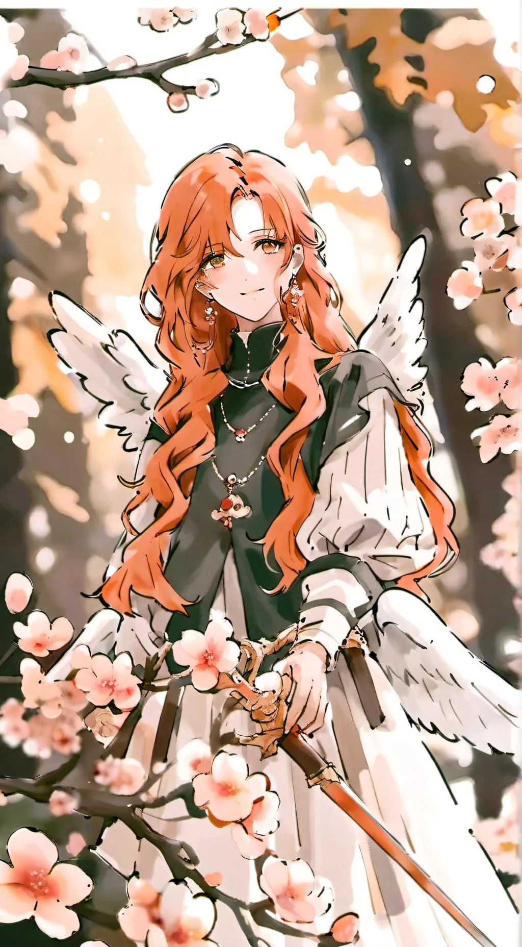 ai character: HB visits heaven background