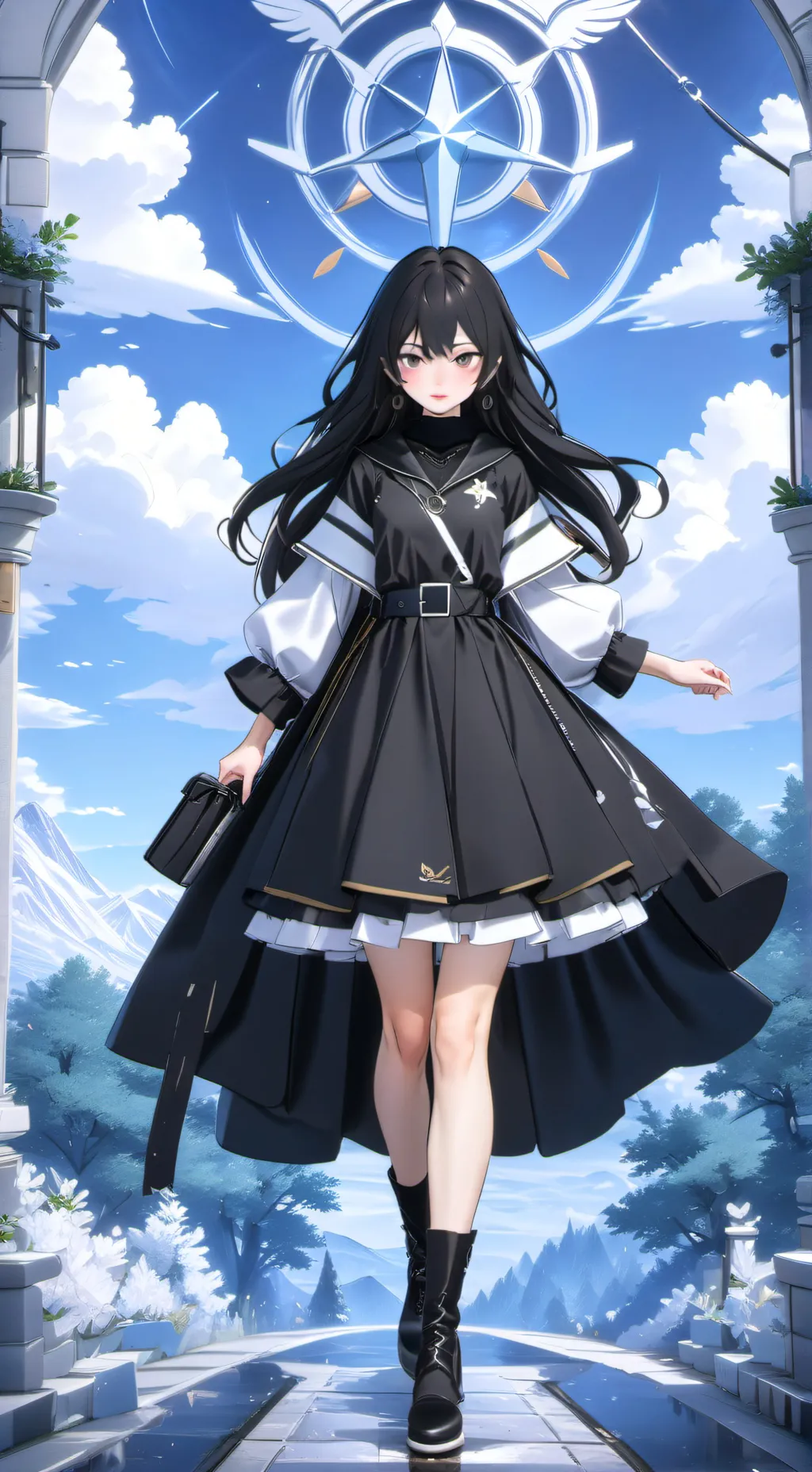 ai character: iris  background