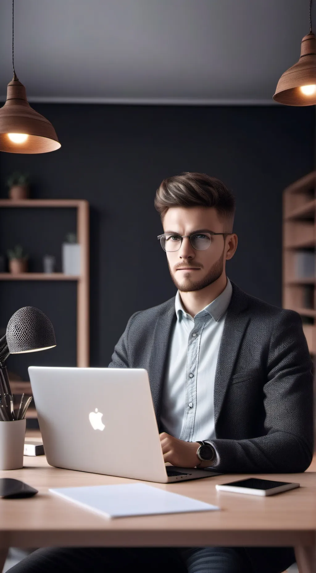 ai character: The Startup Tycoon background