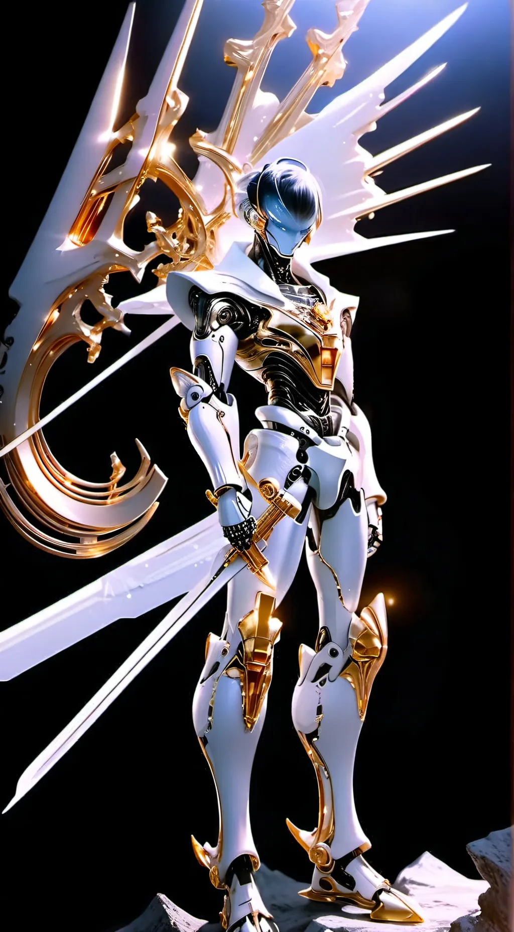 ai character: a robot not drone background