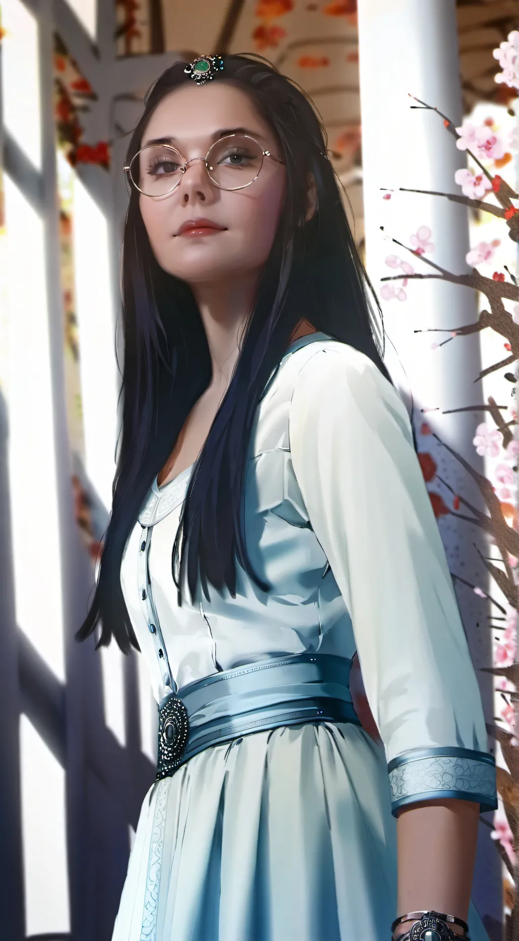 ai character: Anaïs  background