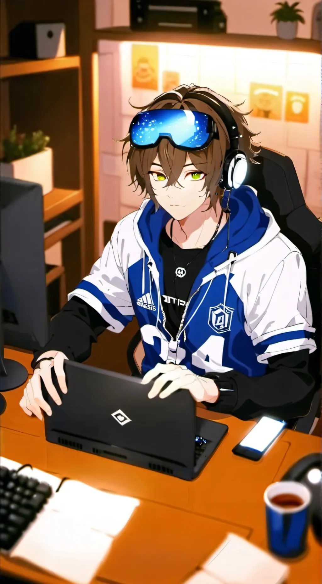 ai character: •☆°Kyle°☆• background