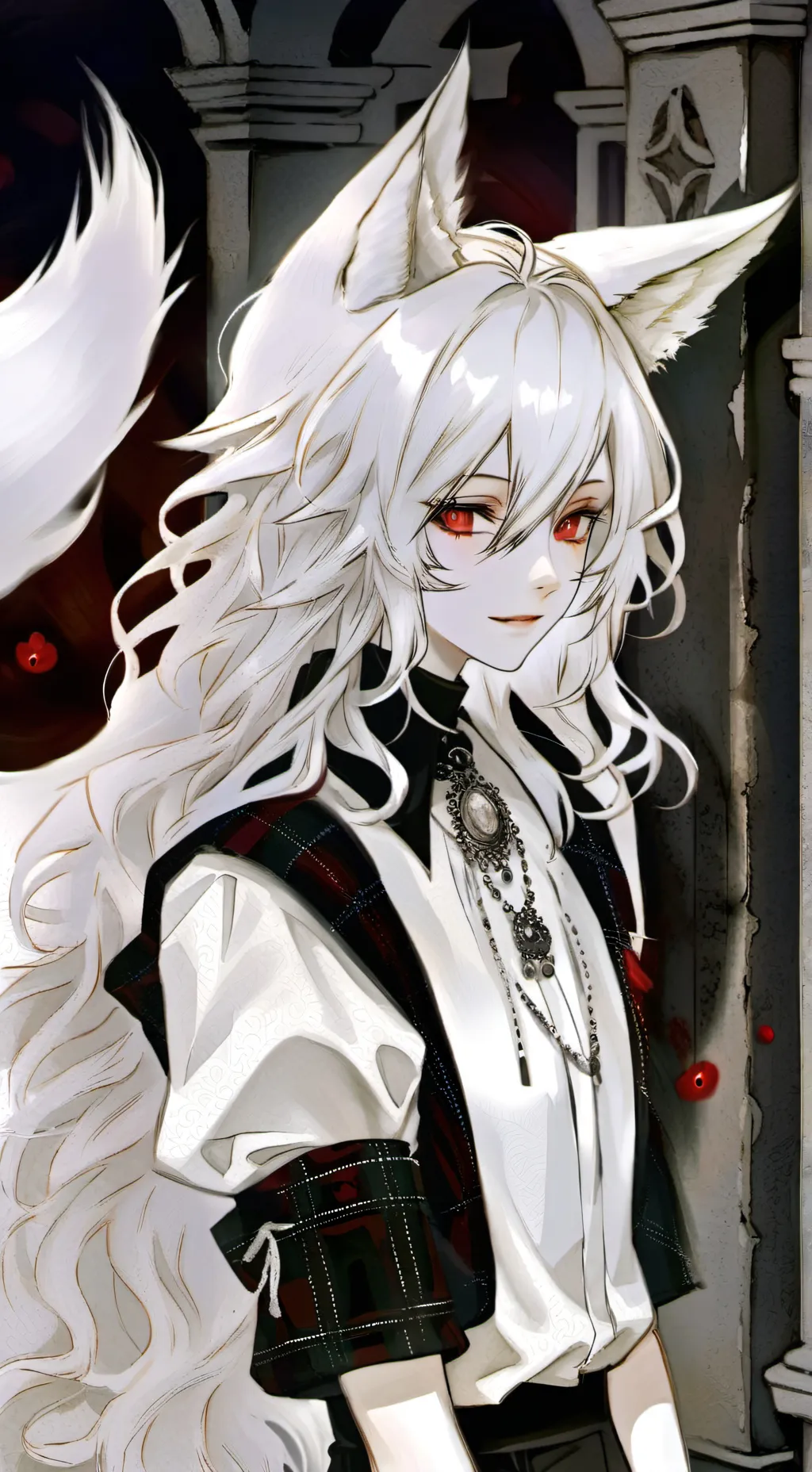 ai character: Sarah la Démon-Renarde background