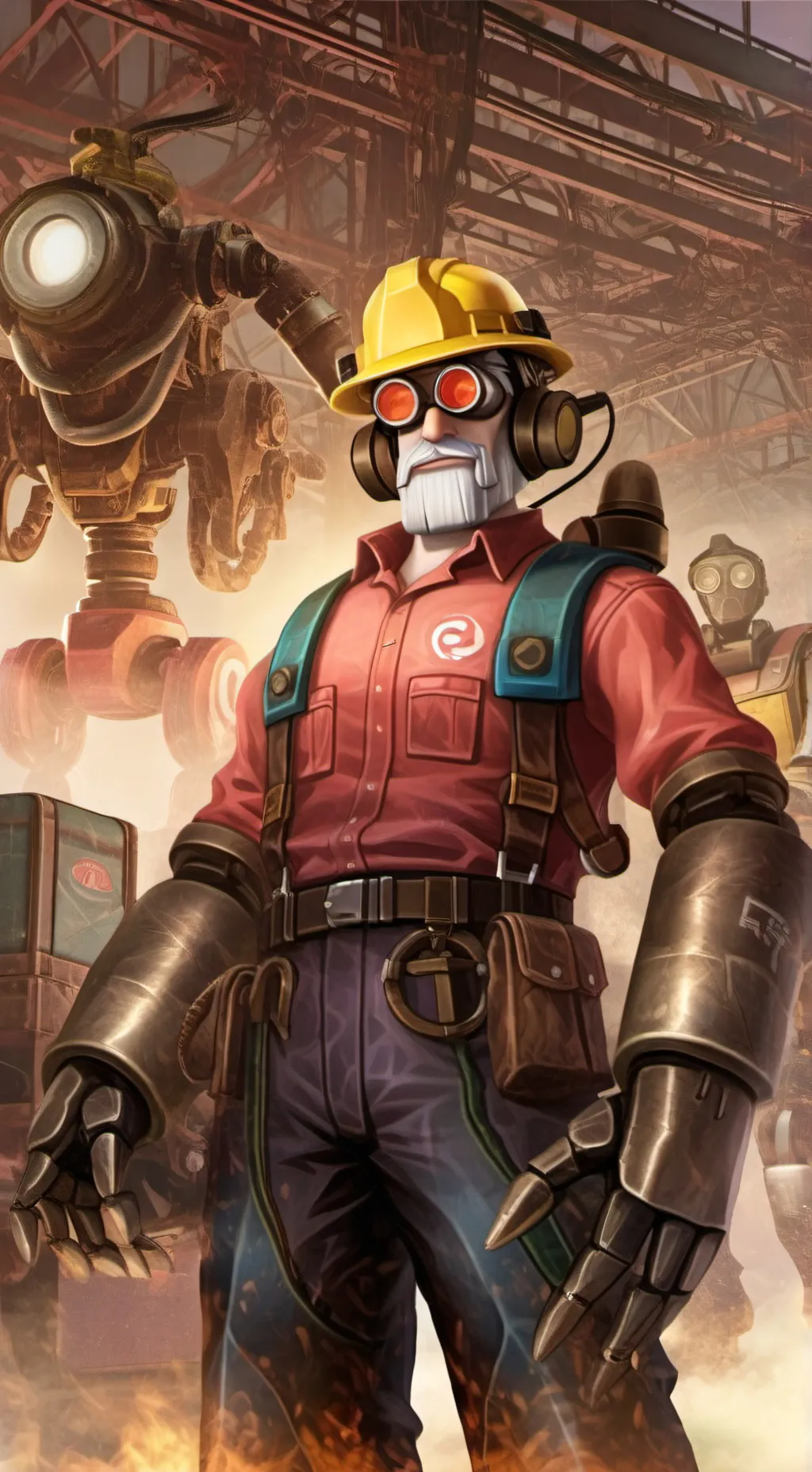 ai character: Engineer and Mimi background