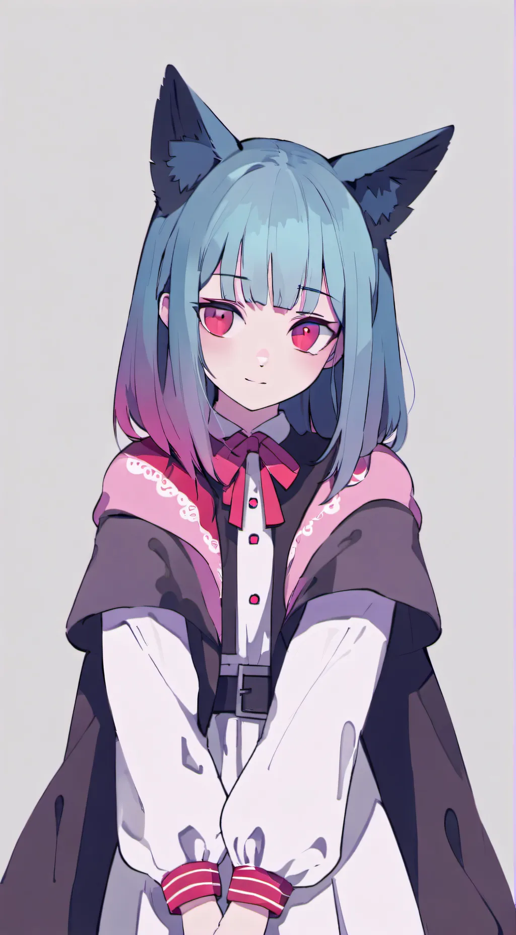 ai character: Blue as a hybrid background