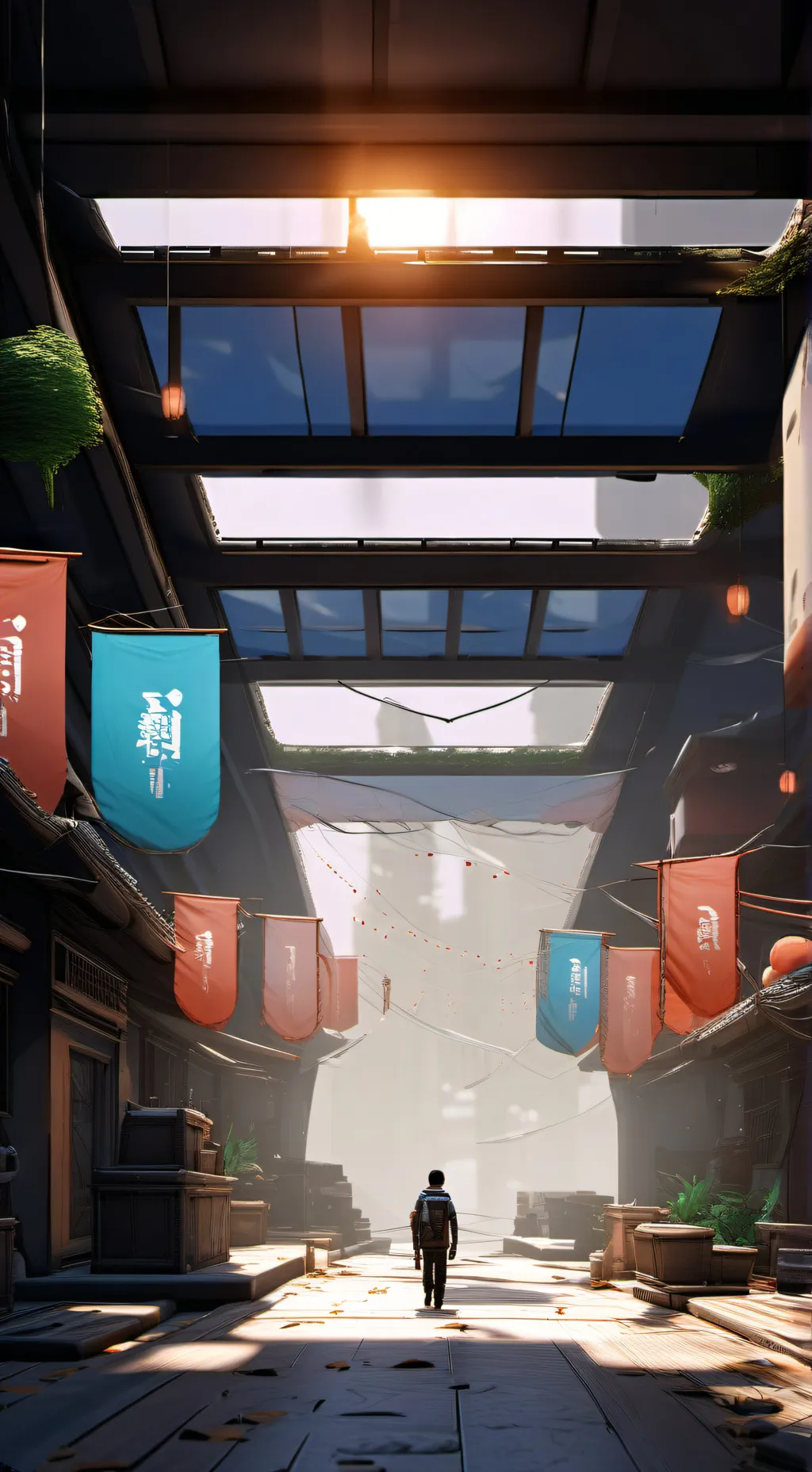 ai character: student trippin background