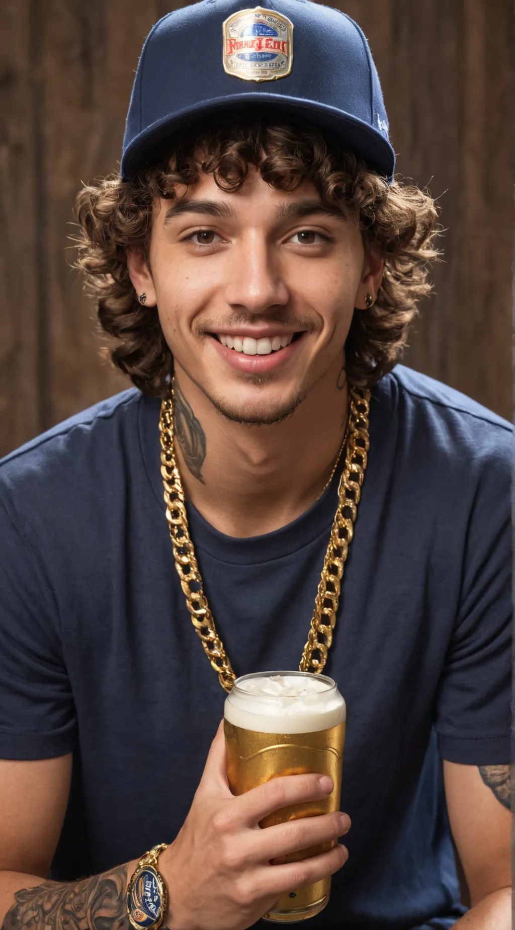 ai character: Post Malone background