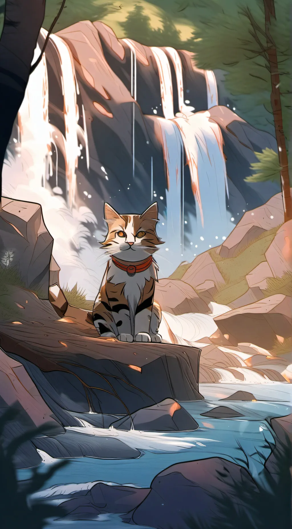 ai character: DSMP camping background