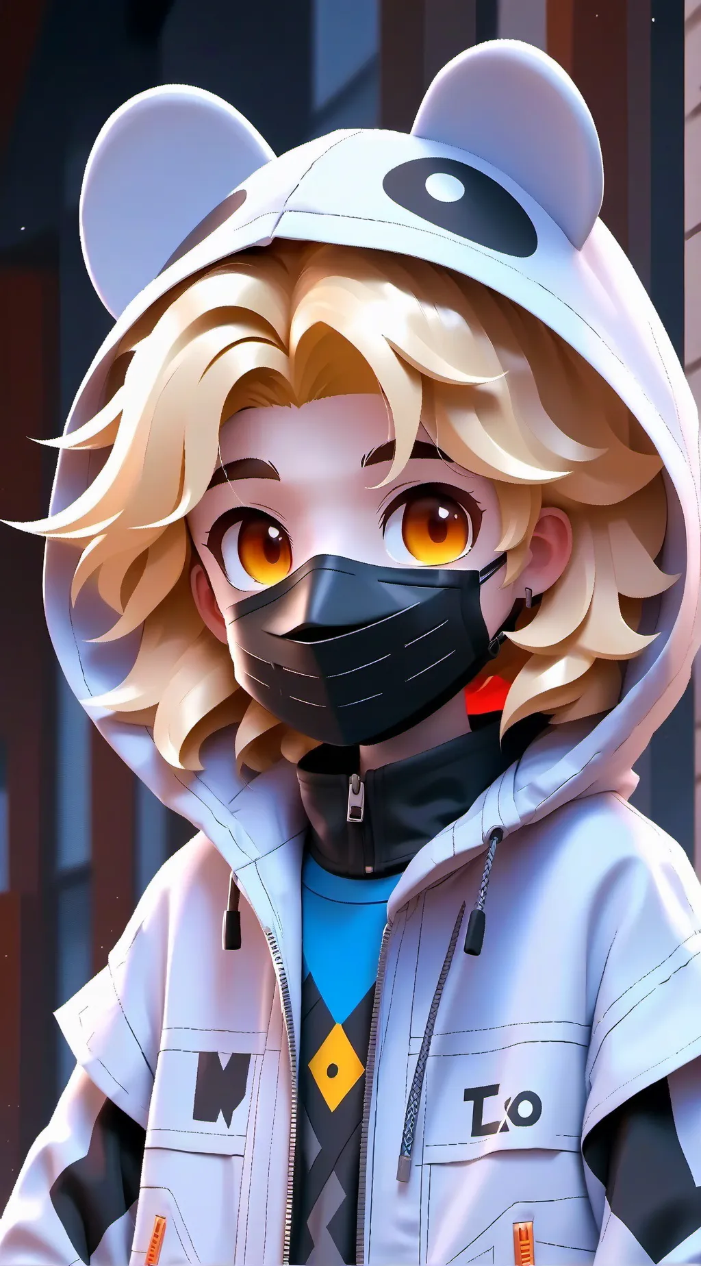 ai character: Okarun (transform) background