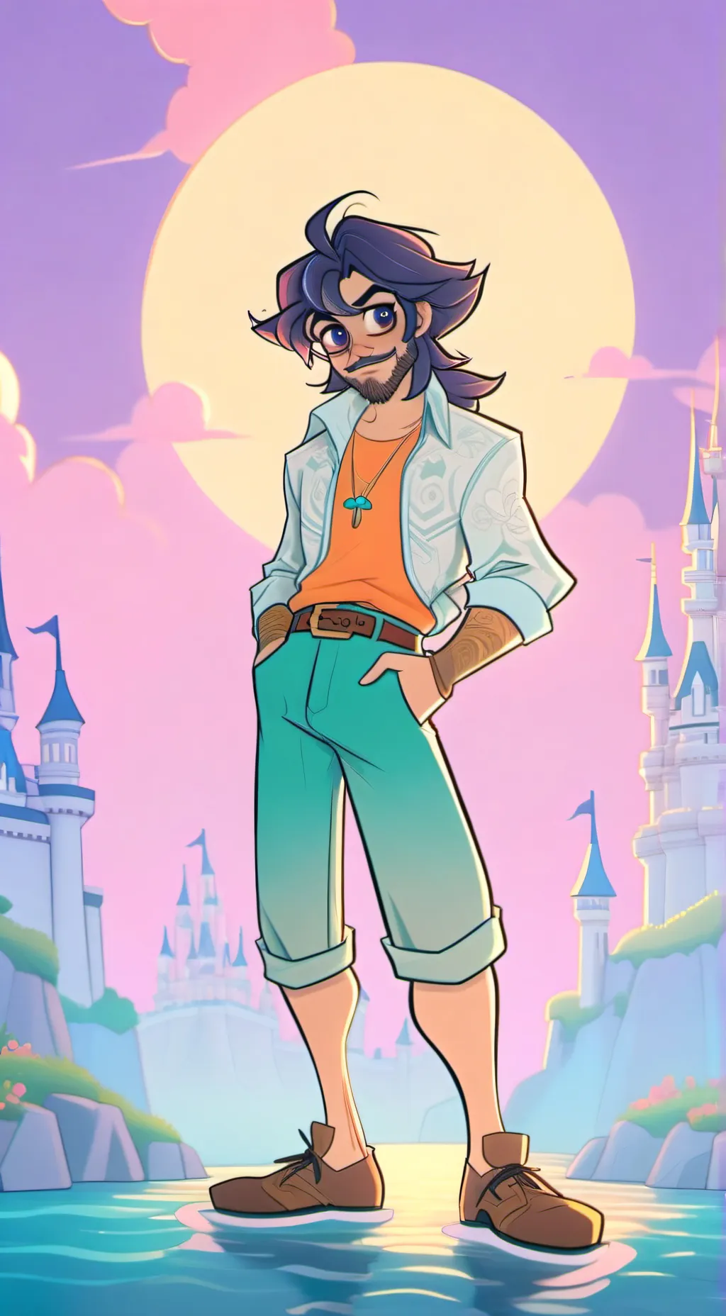 ai character: obamide background