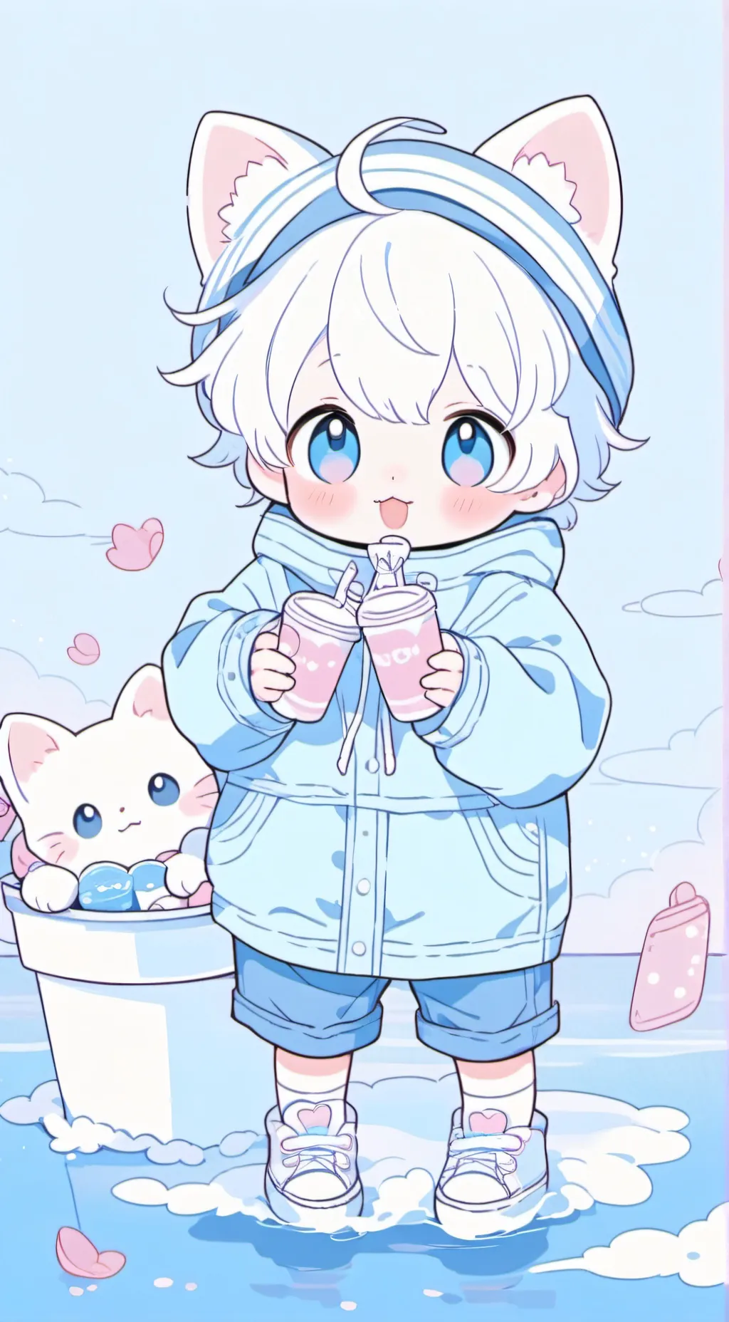 ai character: bebe gato background