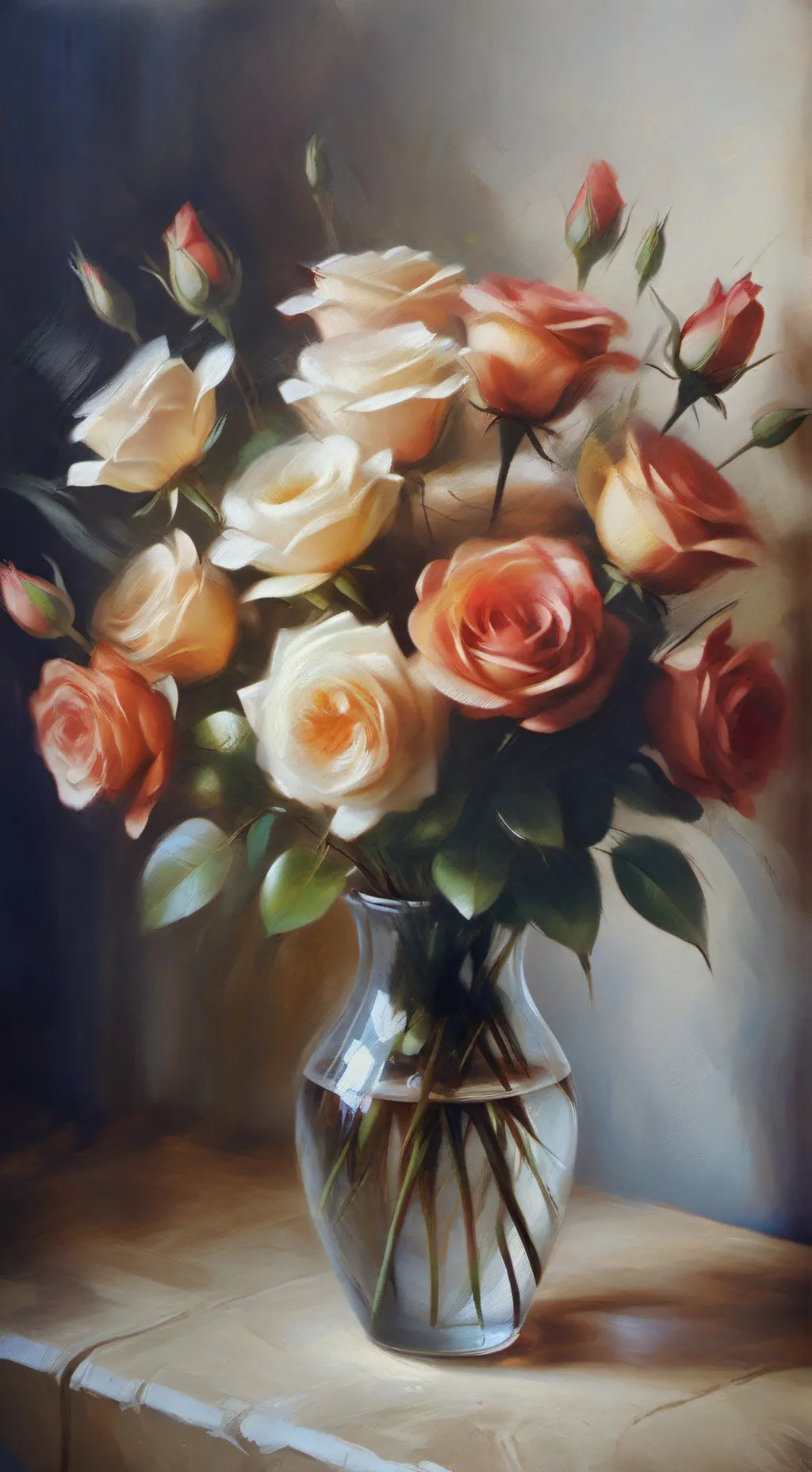 ai character: Valentine's Day!❤🌹 background