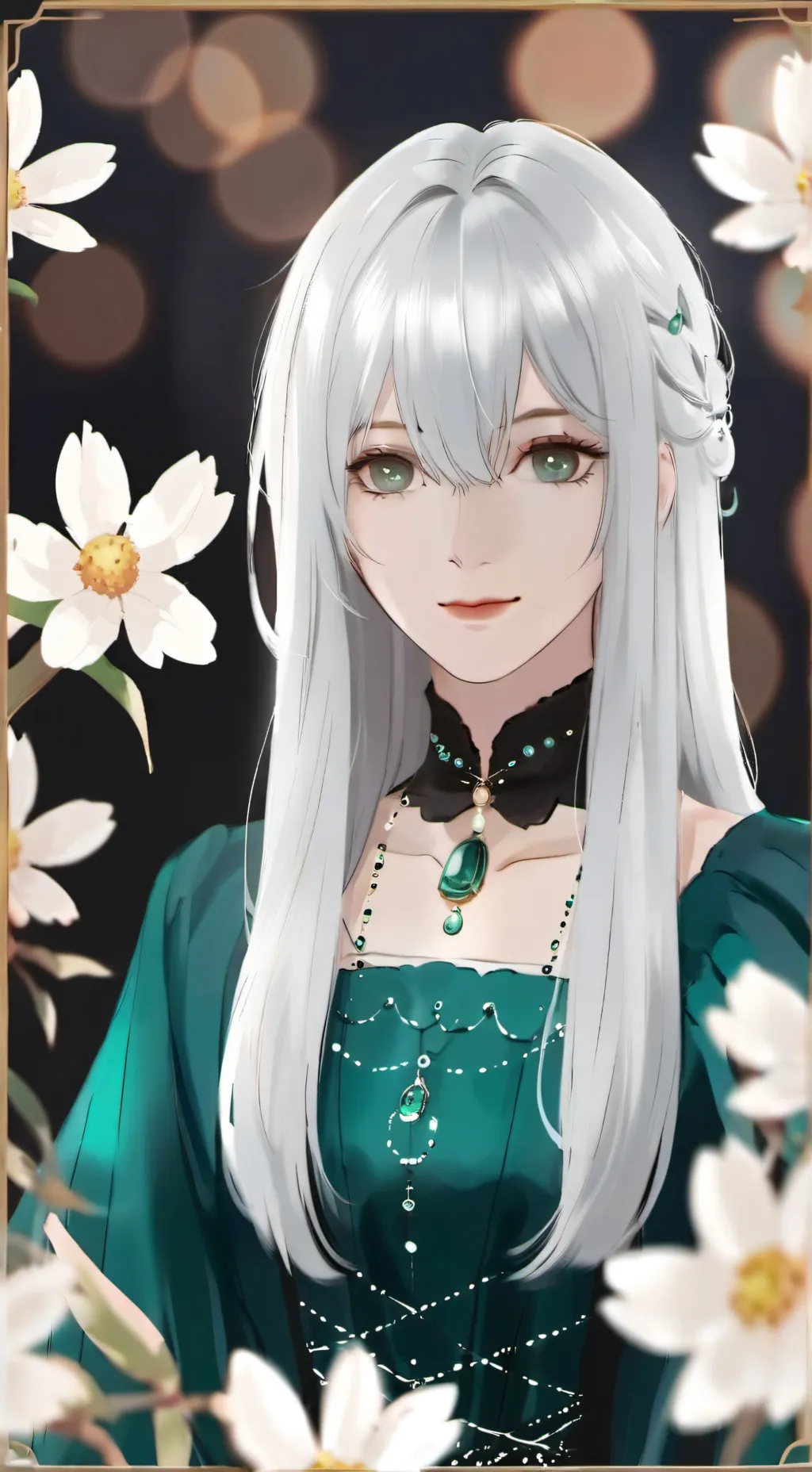 ai character: Flora background