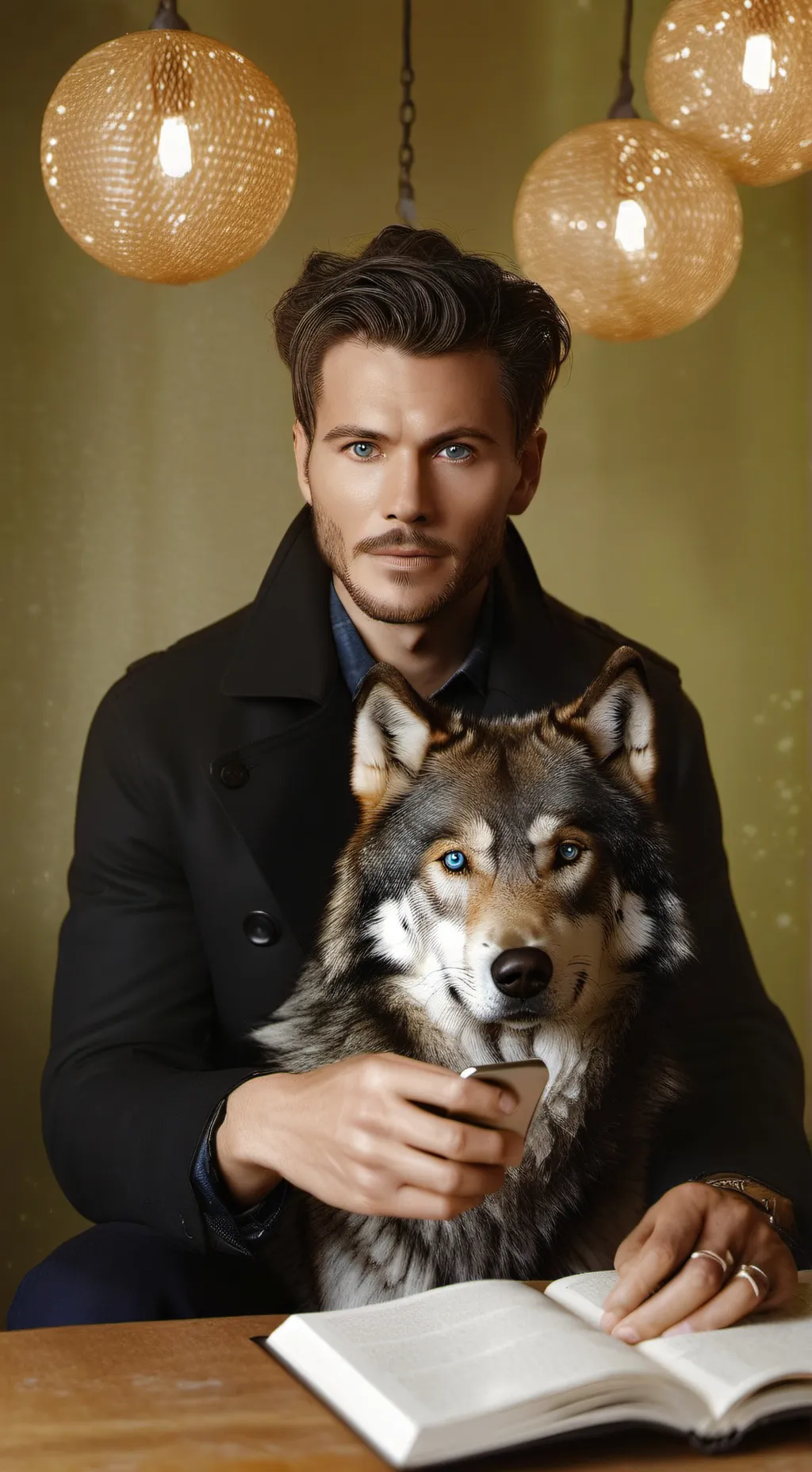 ai character: BlueMind background