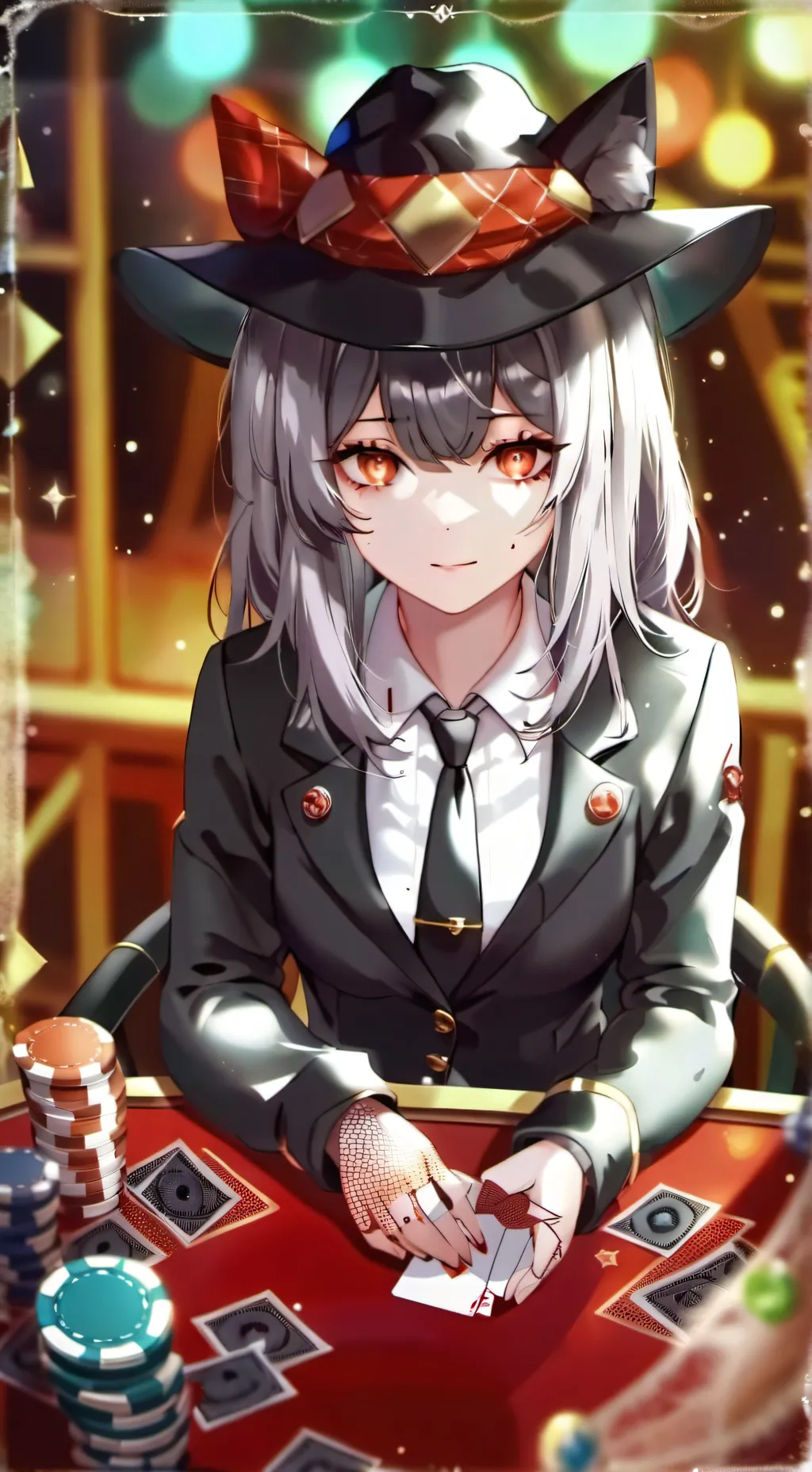 ai character: mha poker face background