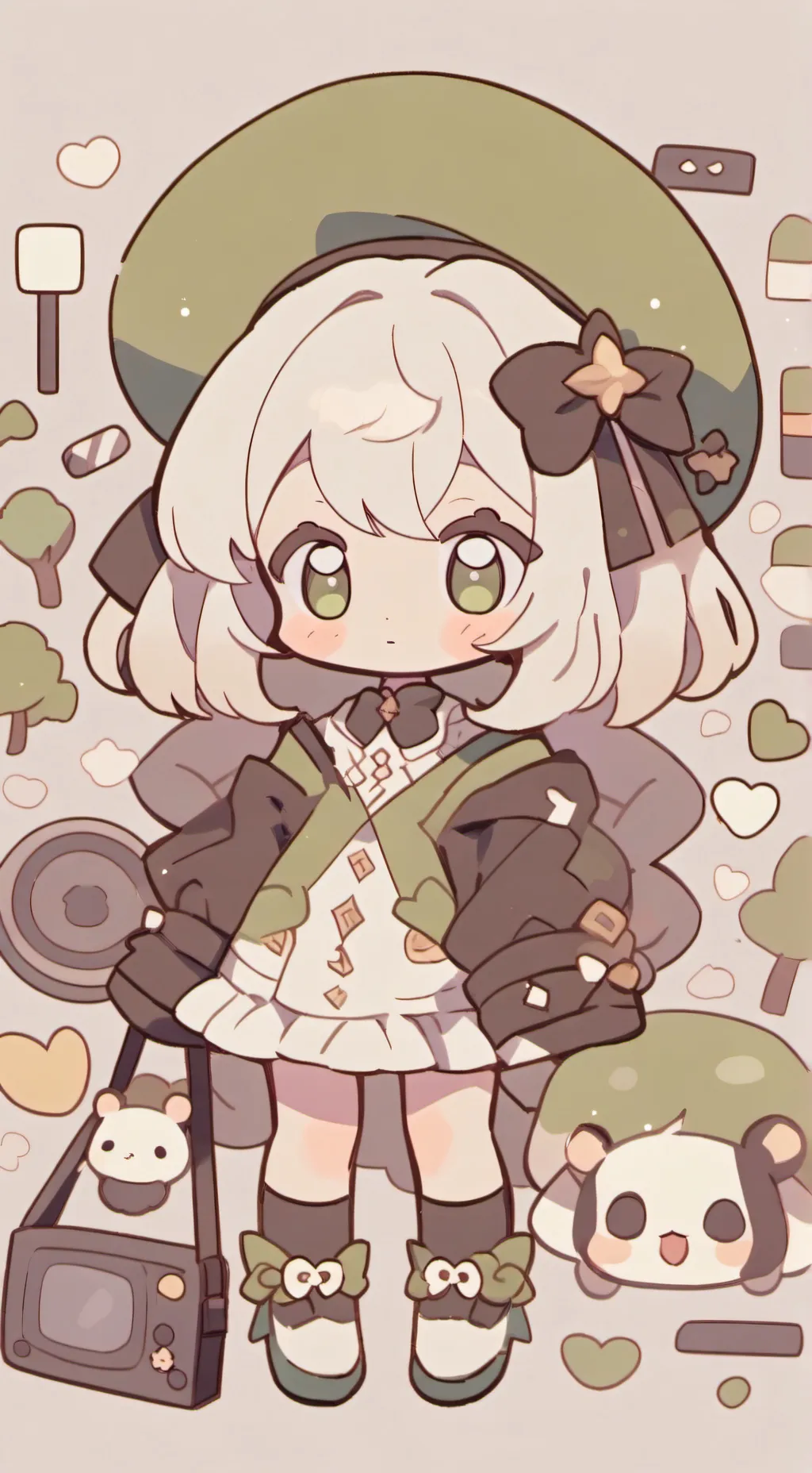 ai character: vee love you background