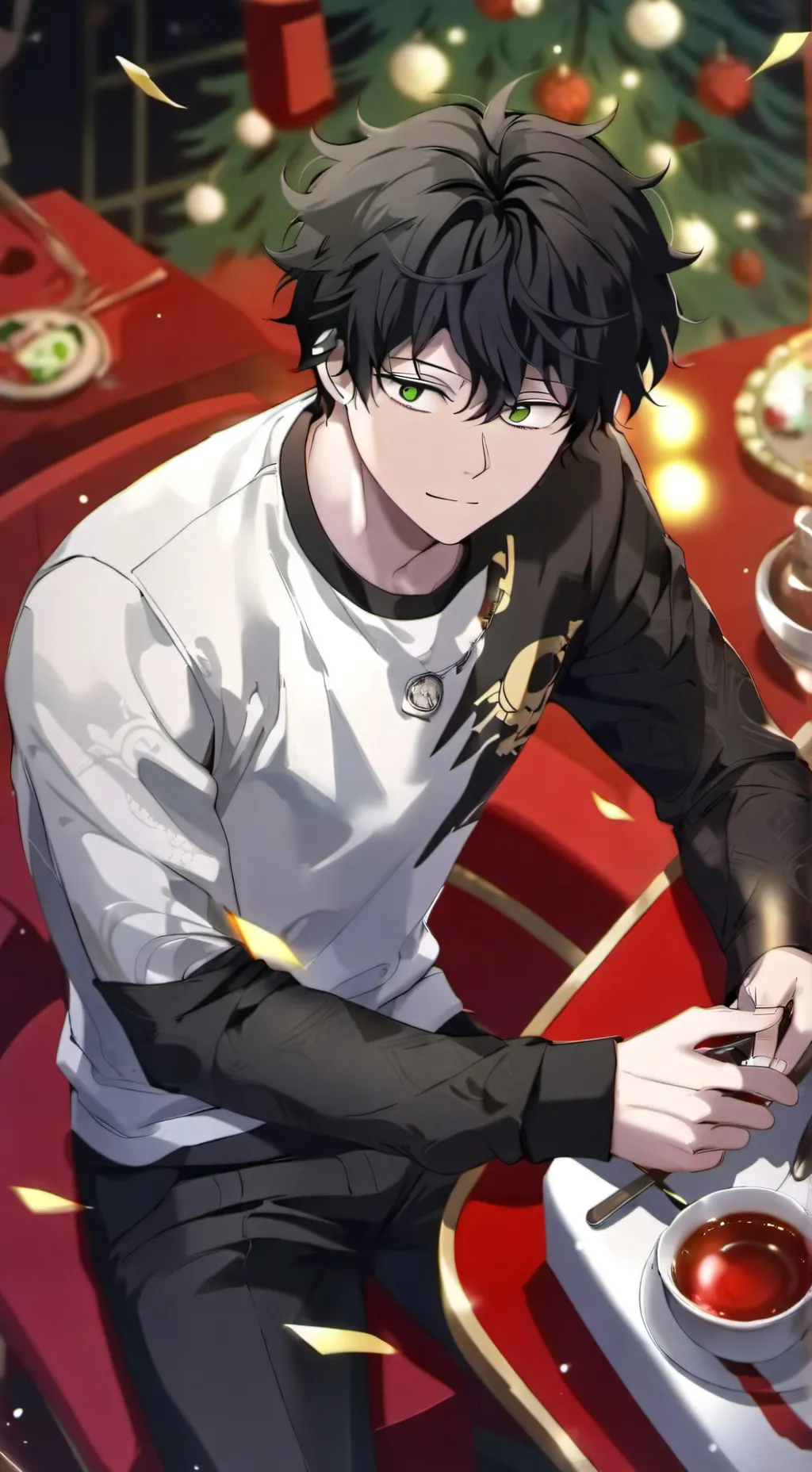 ai character: Mha V-day(2) background