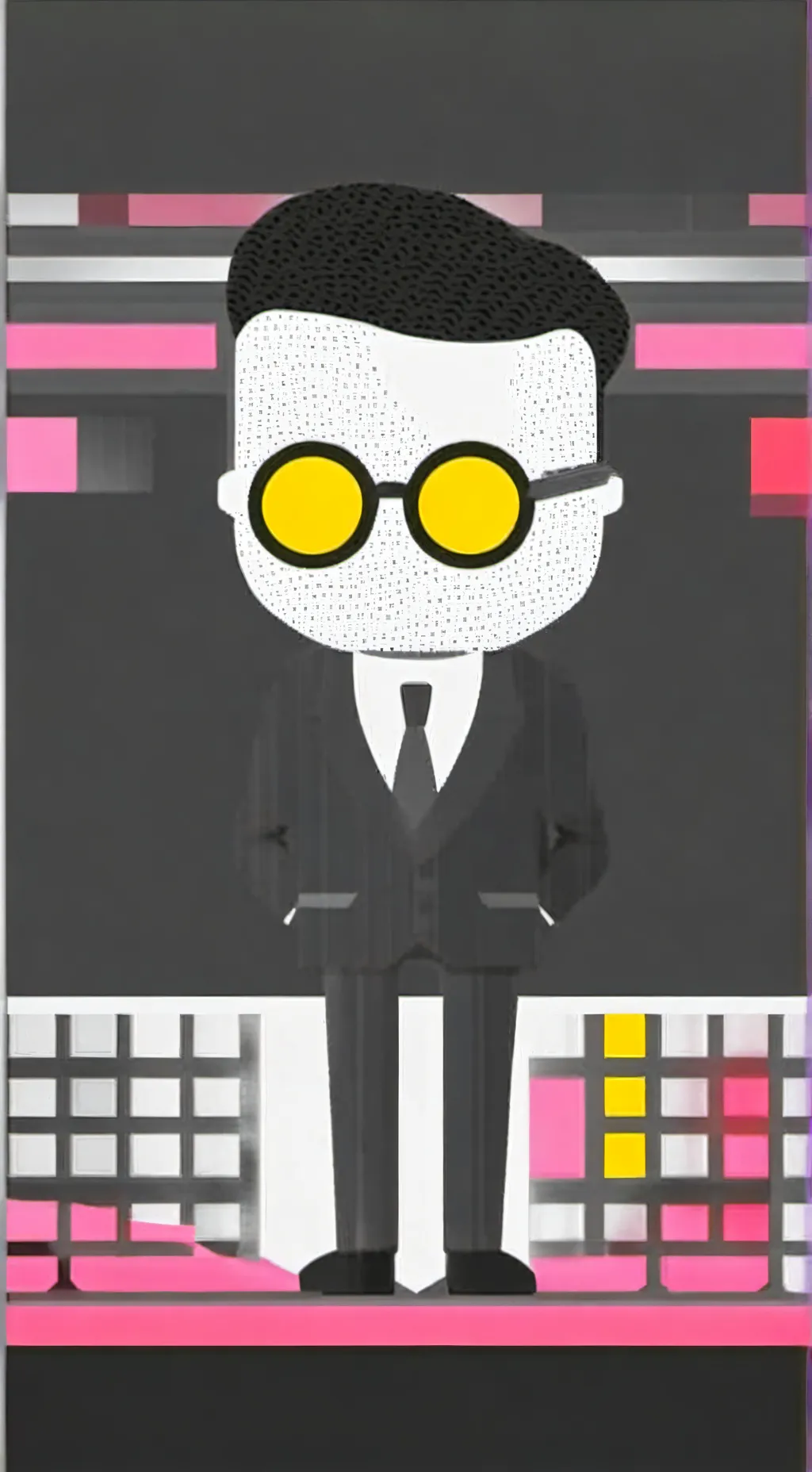 ai character: spamton background