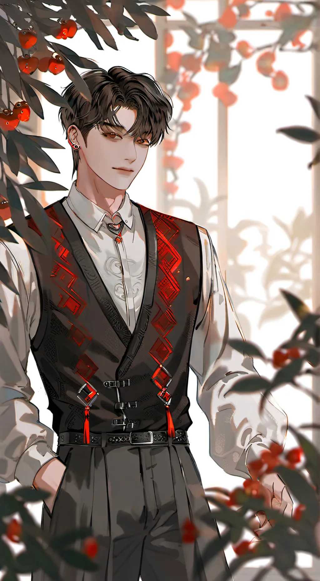 ai character: skz valentines background