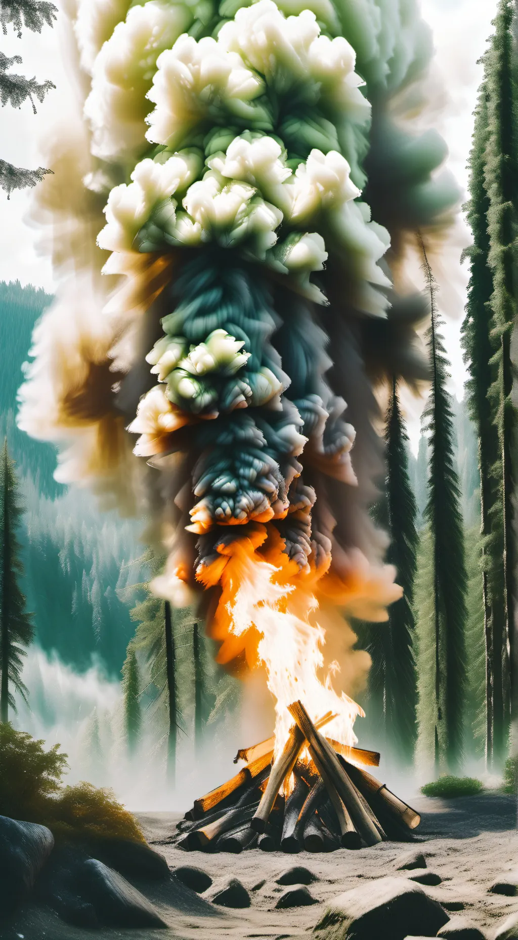 ai character: Fire Irl.. background