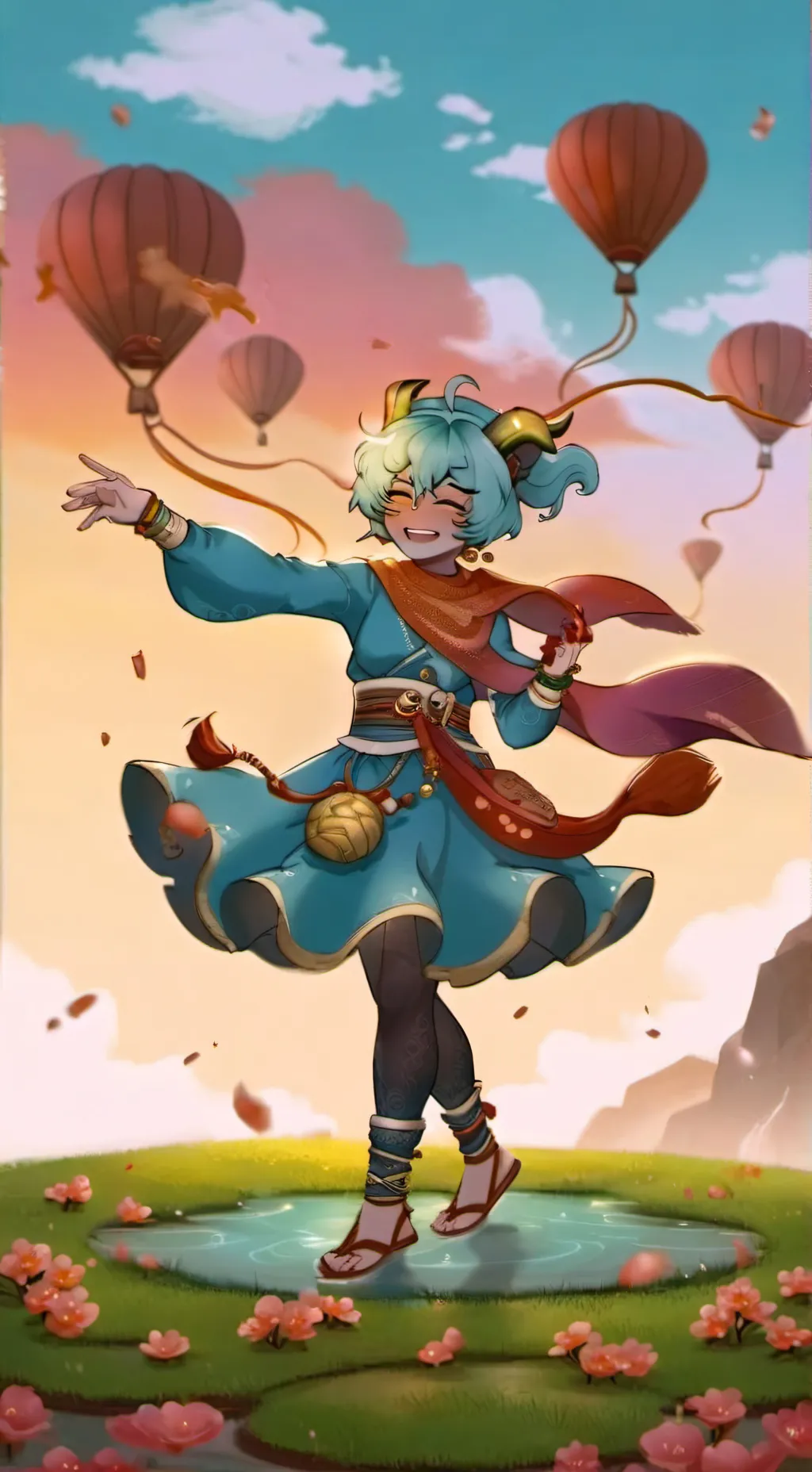 ai character: Gran imperio colo background