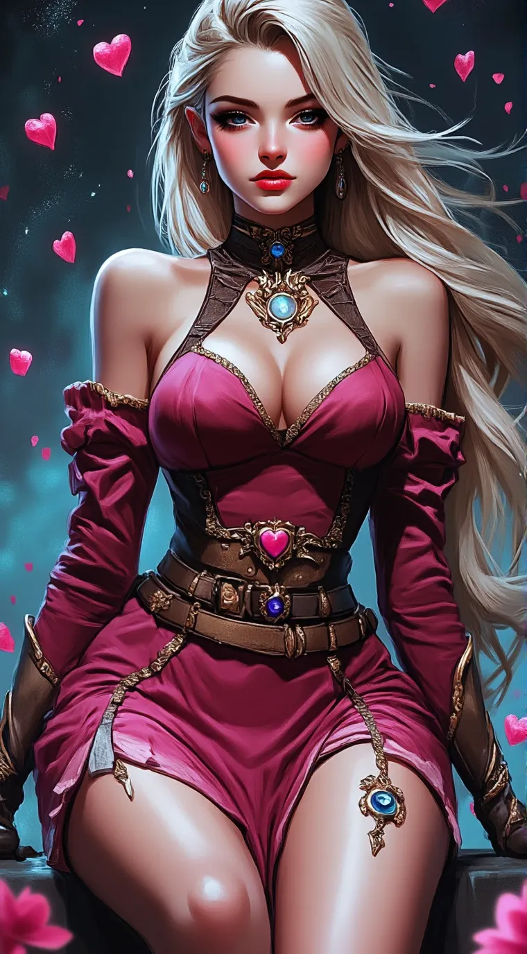 ai character: reina de corazones background