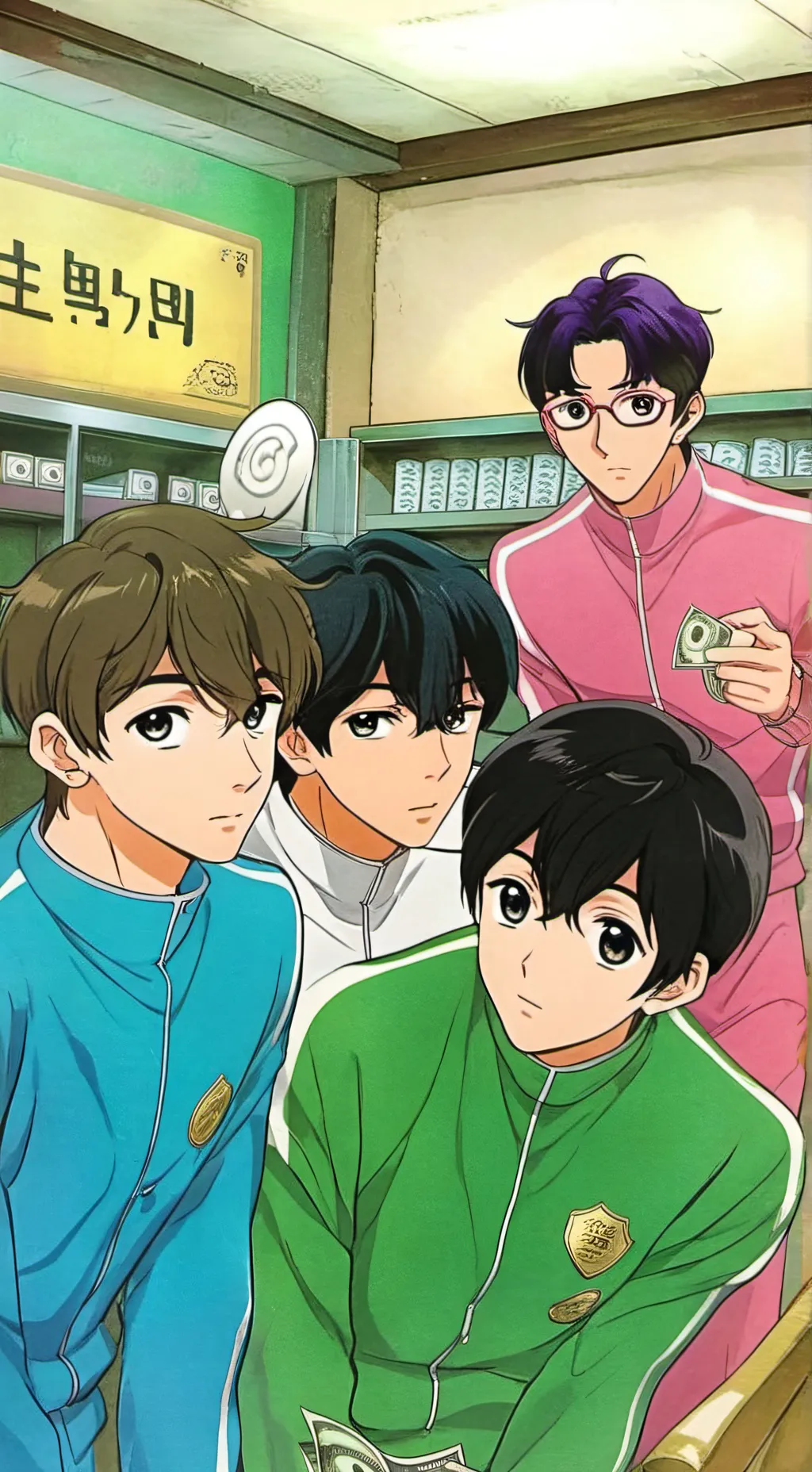 ai character: squid game background